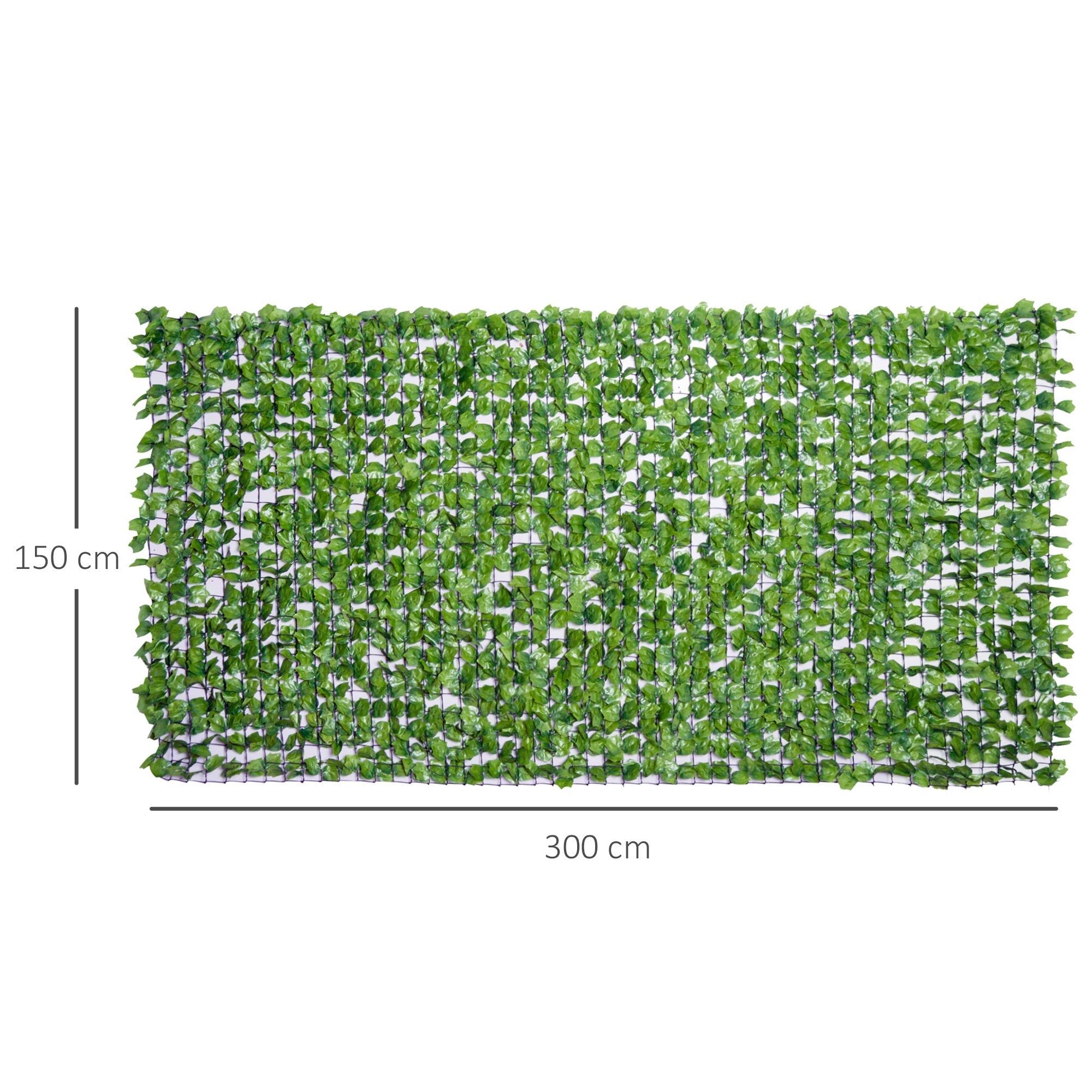 Artificial Hedge Privacy Wall Decoration 300 x 150 cm Light Green