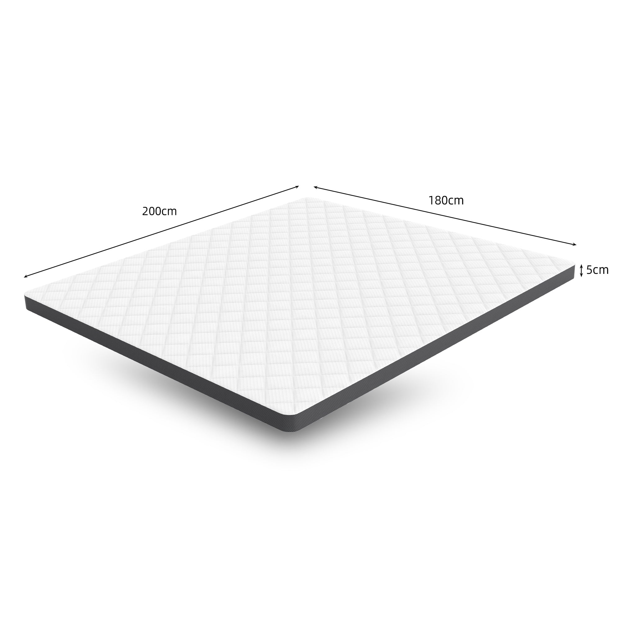Comfortable Mattress H3, 180x200cm Medium Strength Oeko TEX Certified Foam