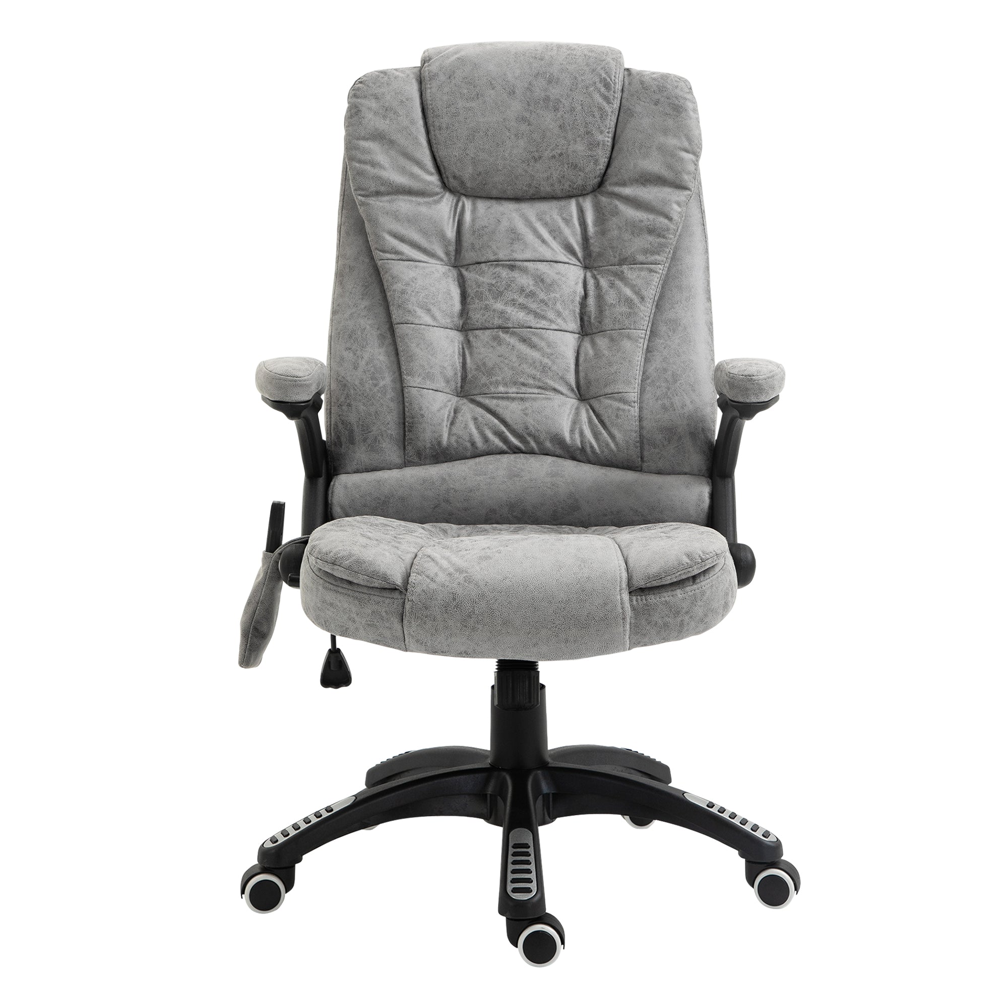 Office Chair Ergonomic Massage Heat Function Adjustable Smooth Movement, Grey