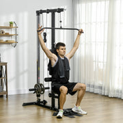 Heimtrainer Rudergerät, Home-Fitness-Gerät, Stahl, Kunstleder, Schwarz