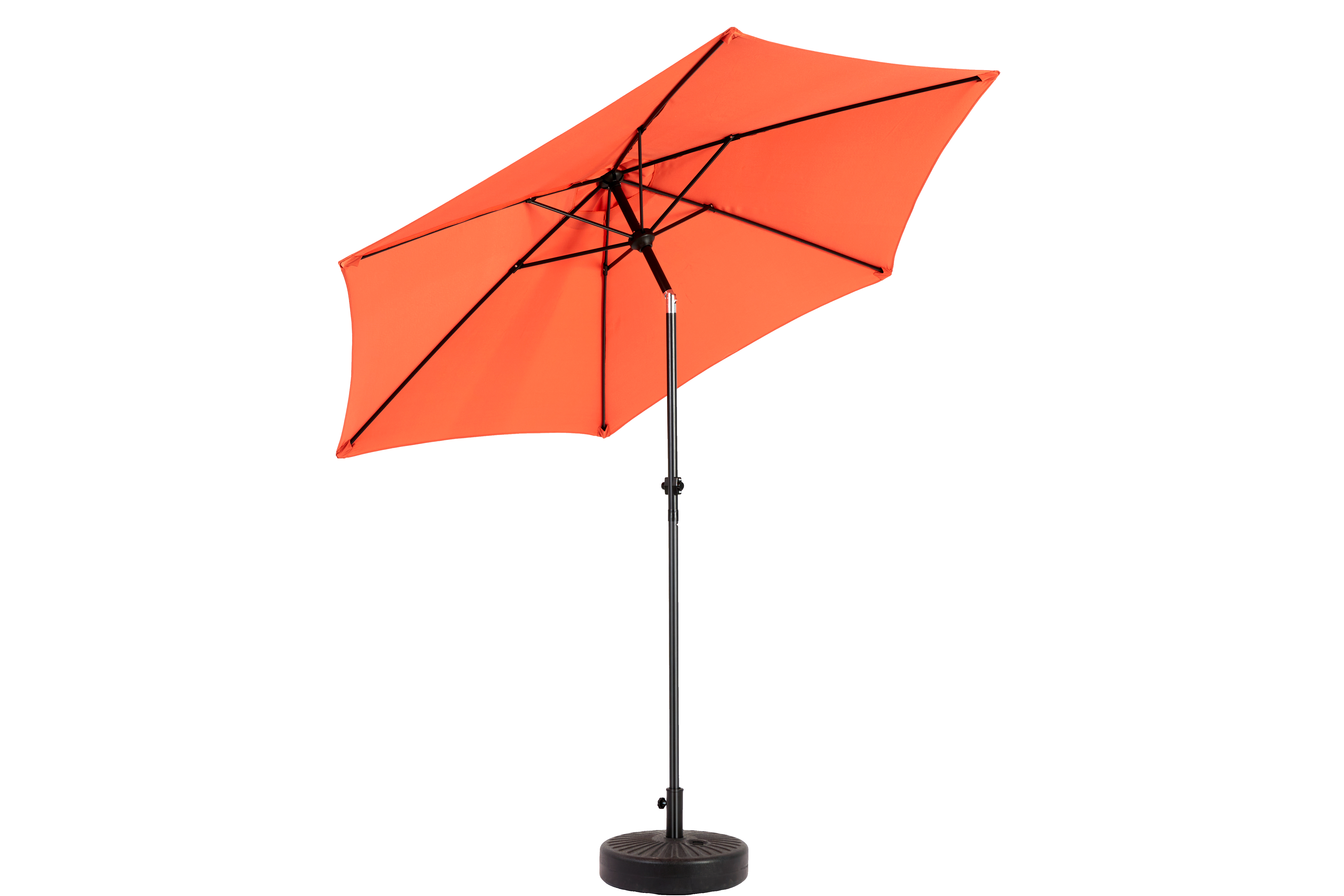Outdoor Umbrella 9 Ft Double Sided Rectangular with Crank, Orange