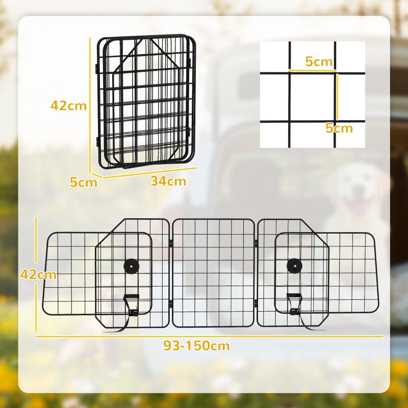 Car Guard, Adjustable Foldable Easy Installation, Steel Black