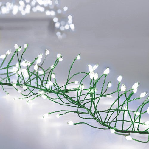 288L LED UltraBright Cluster Garland Green Wire - White - Rathwood Store