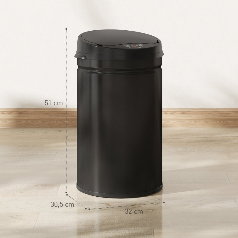 Sensor Waste Bin, 30L Touchless Soft-Close, Stainless Steel