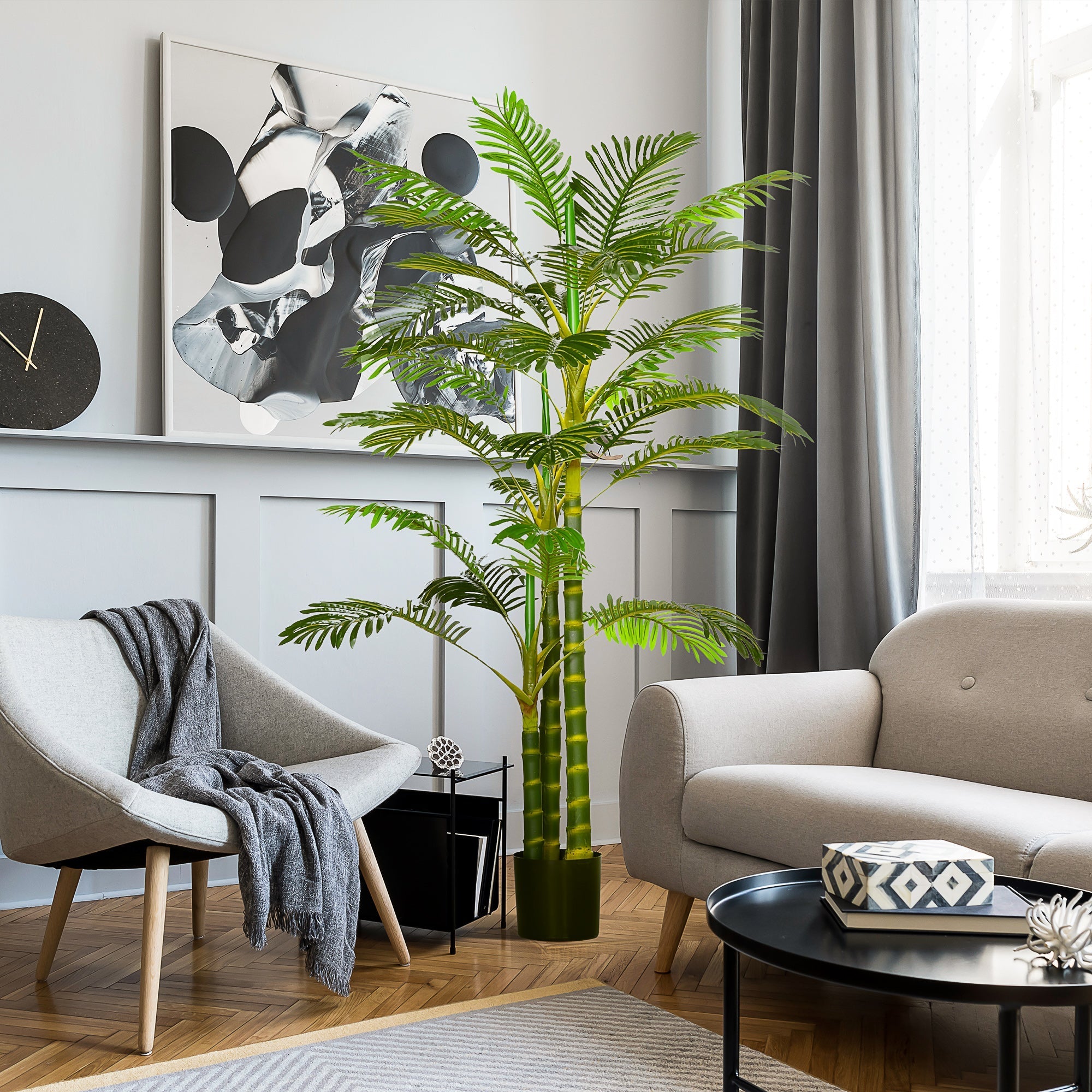 Artificial Palm Tree 190 cm Plant in Pot, Plastic