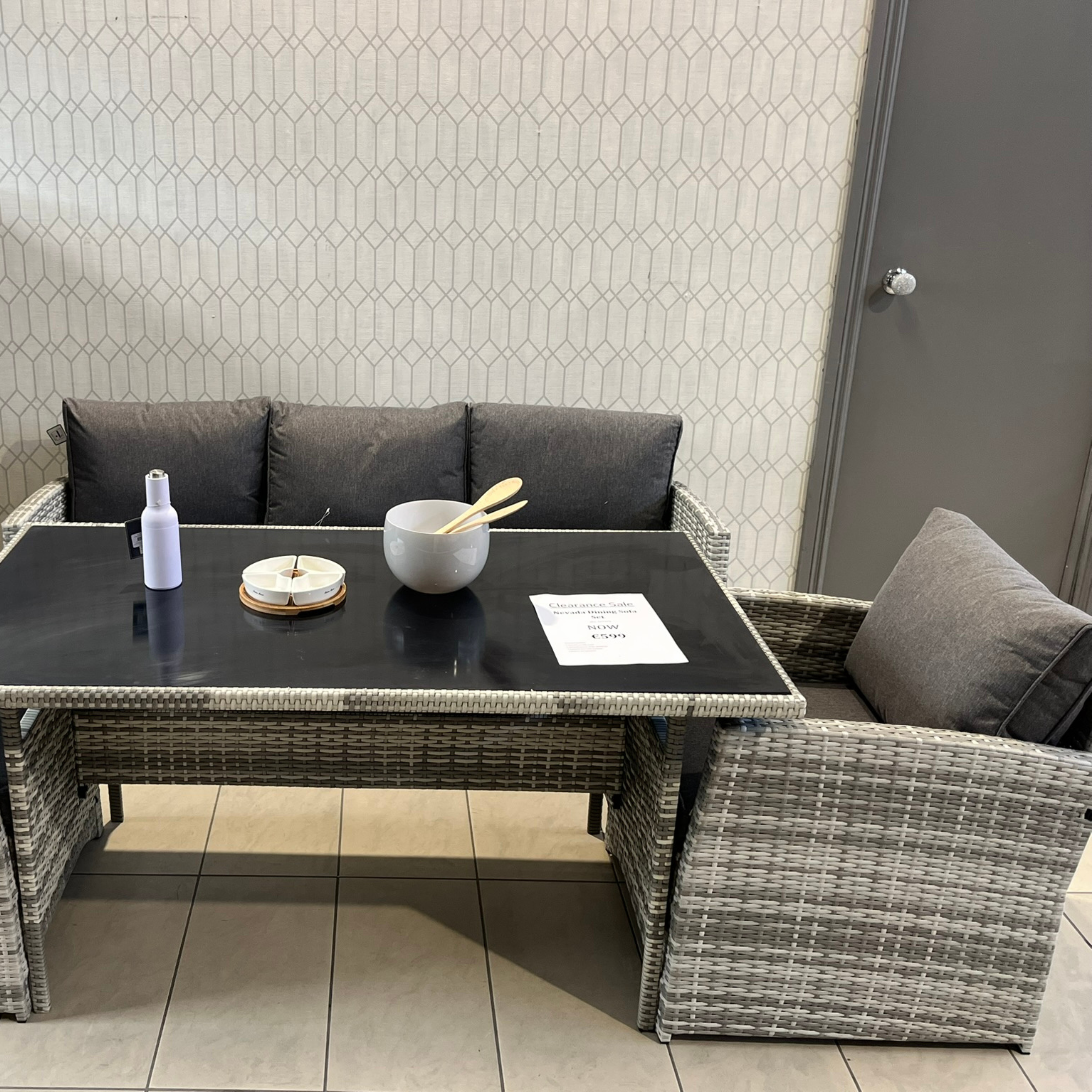 Nevada Dining Sofa Set - Clearance