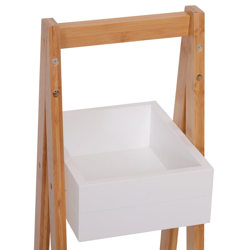 3 Tier Bathroom Shower Caddy Freestanding Rack Storage Organiser MDF