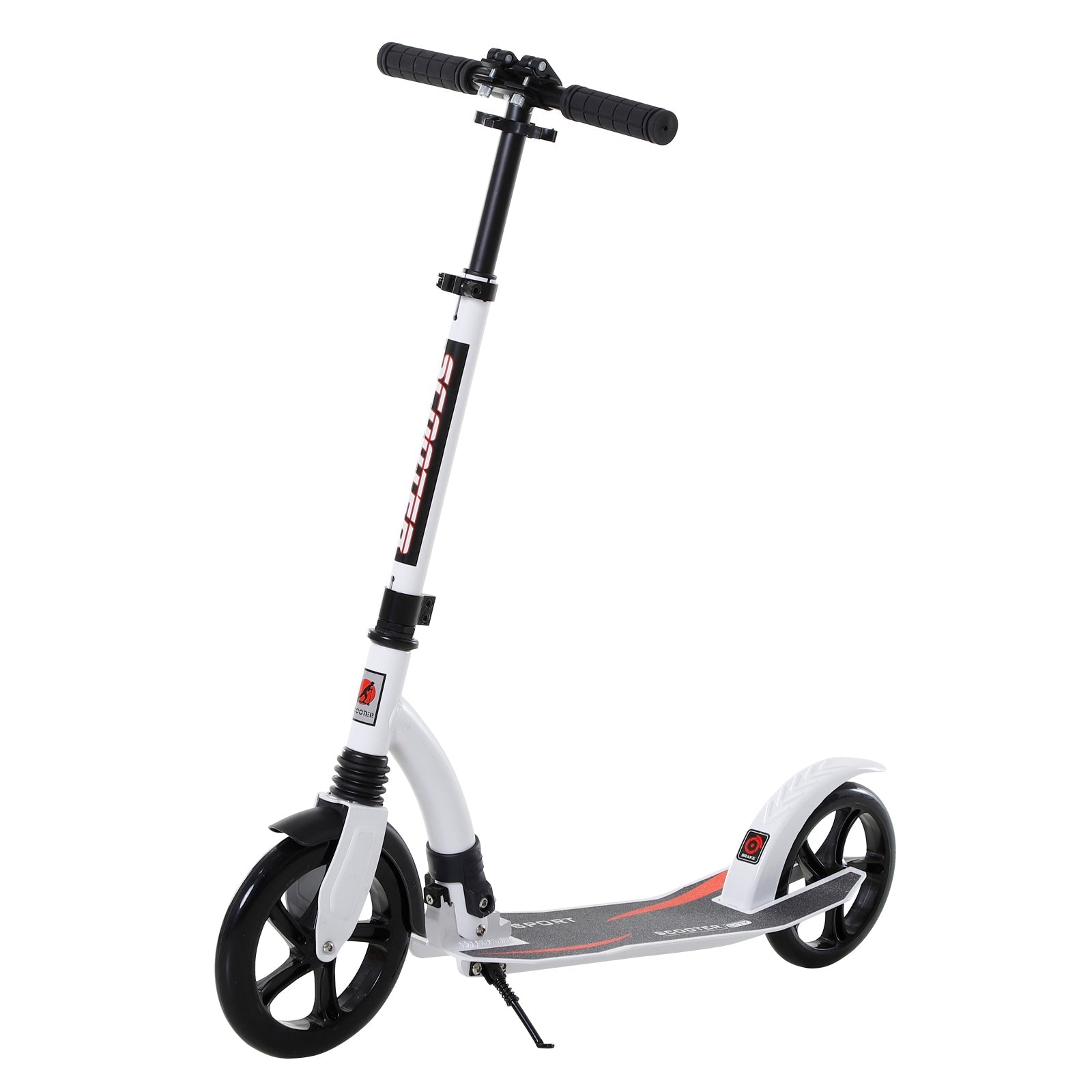 Children's Scooter, Foldable, Height Adjustable, Aluminum White