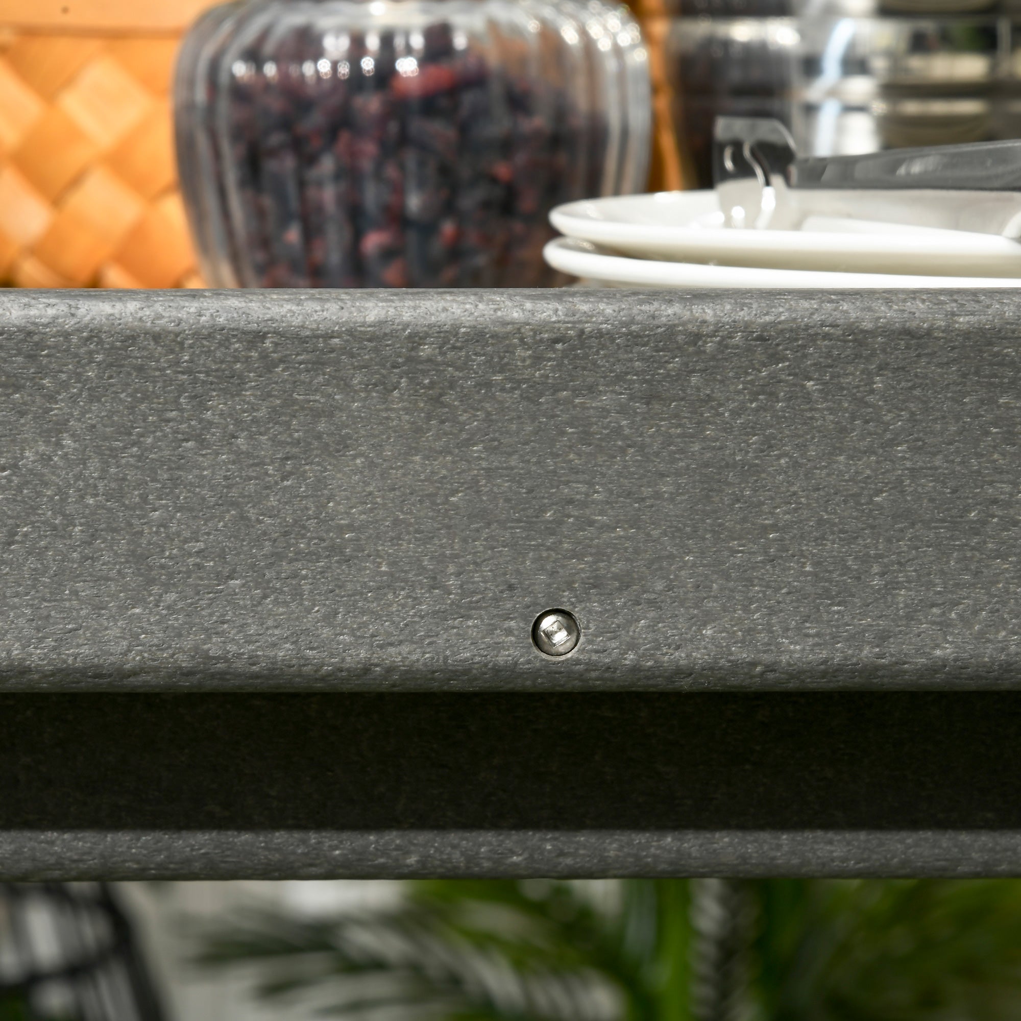 Serving Cart Barbecue Trolley, Towel Holder 2 Shelves 87x50x80cm Outdoor Multifunctional Table
