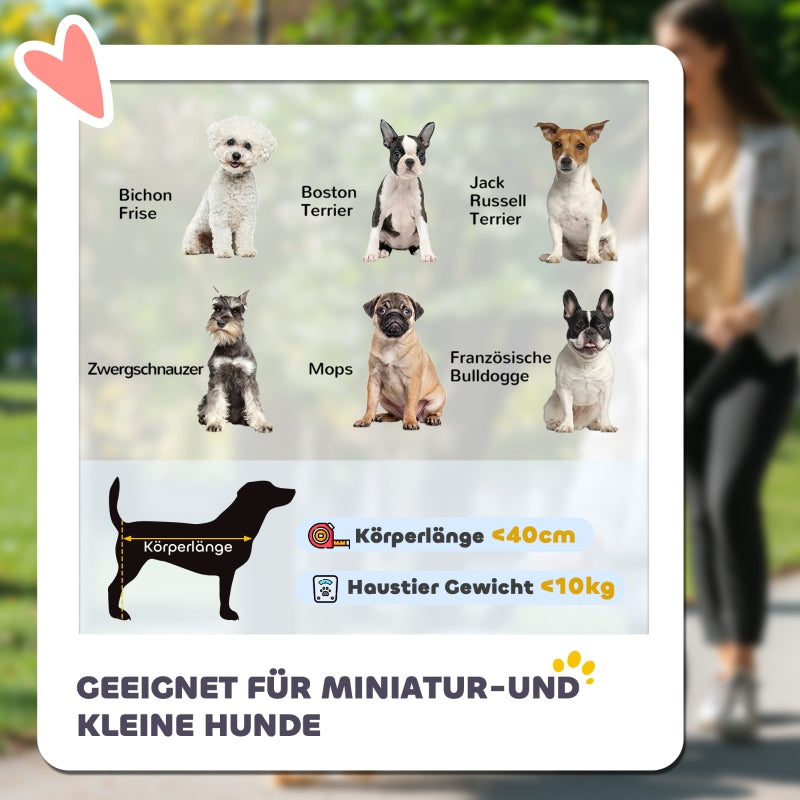 PawHut 2-in-1 dog stroller & buggy, foldable, for dogs & cats up to 10 kg, dark green