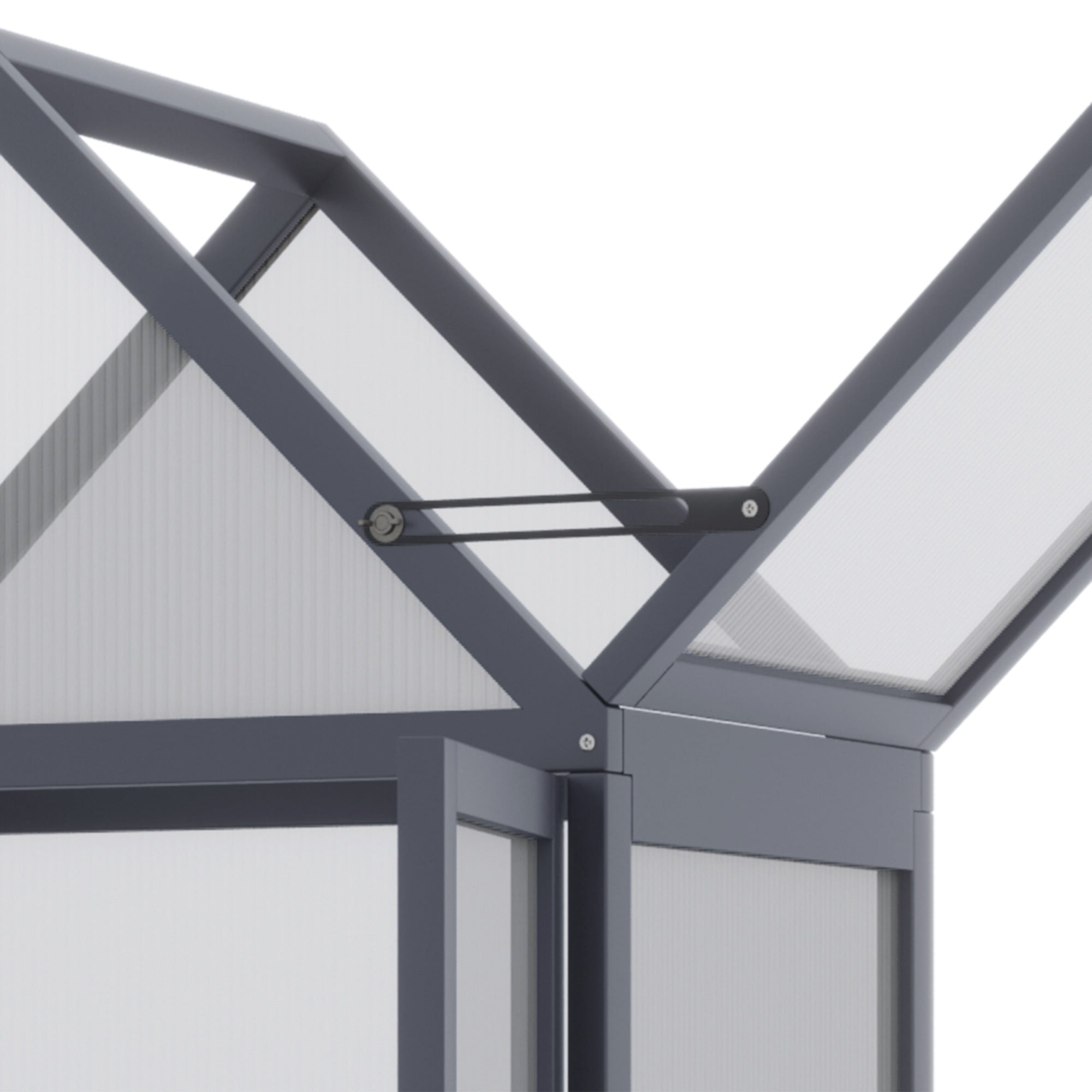 Cold Frame Greenhouse 3 Level Hinged Roof Wood Natural