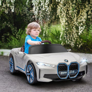 Children's Ride-On Car with Remote Control and Multimedia Player, White