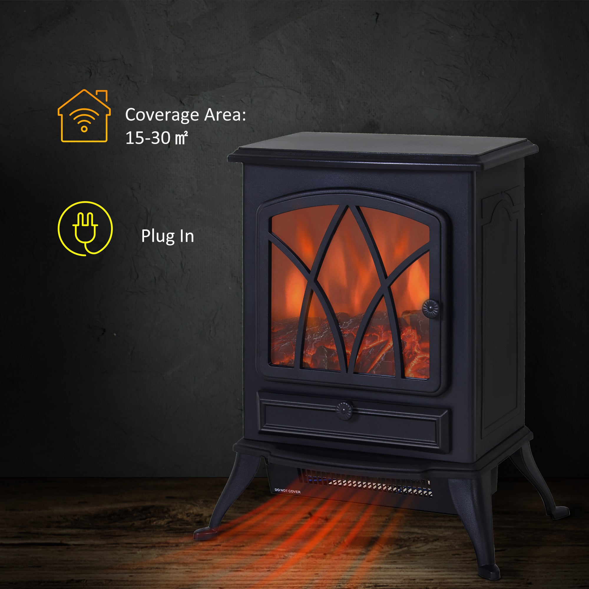 Electric Fireplace, Wall & Stove Style