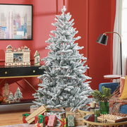 Christmas Tree 180 cm, Snow-Covered, Flame-Retardant, Green