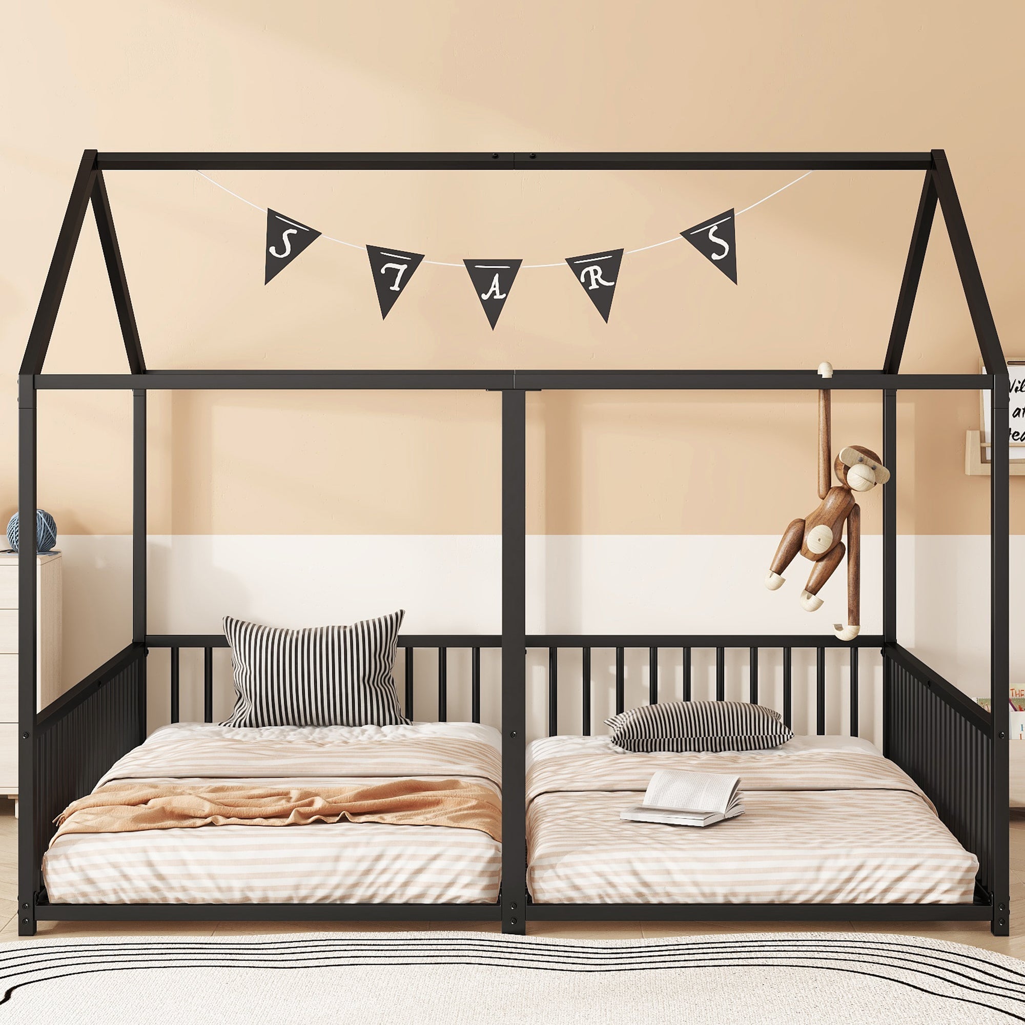 N636P196248B Bed Parts, Not Sold Separately, Black Metal