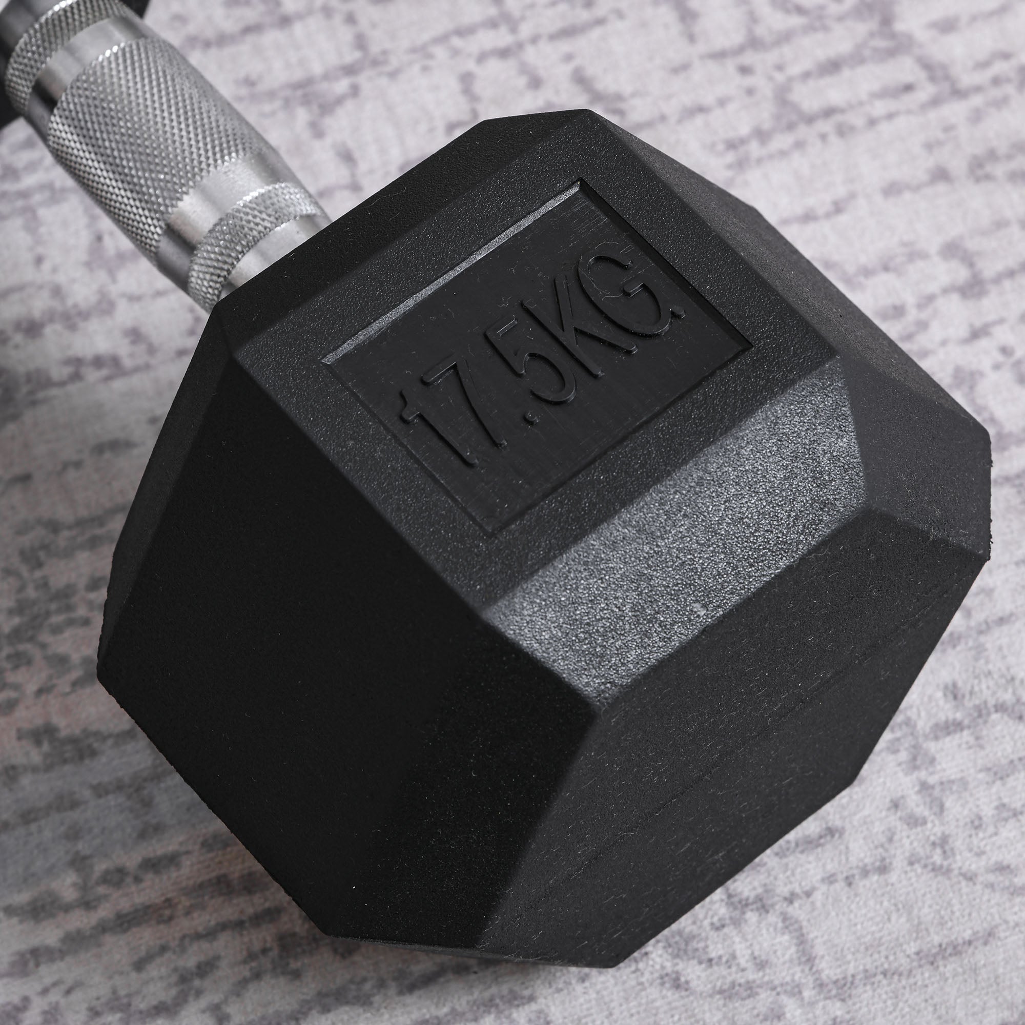 Hexagon Dumbbells 17.5kg Strength Training Black