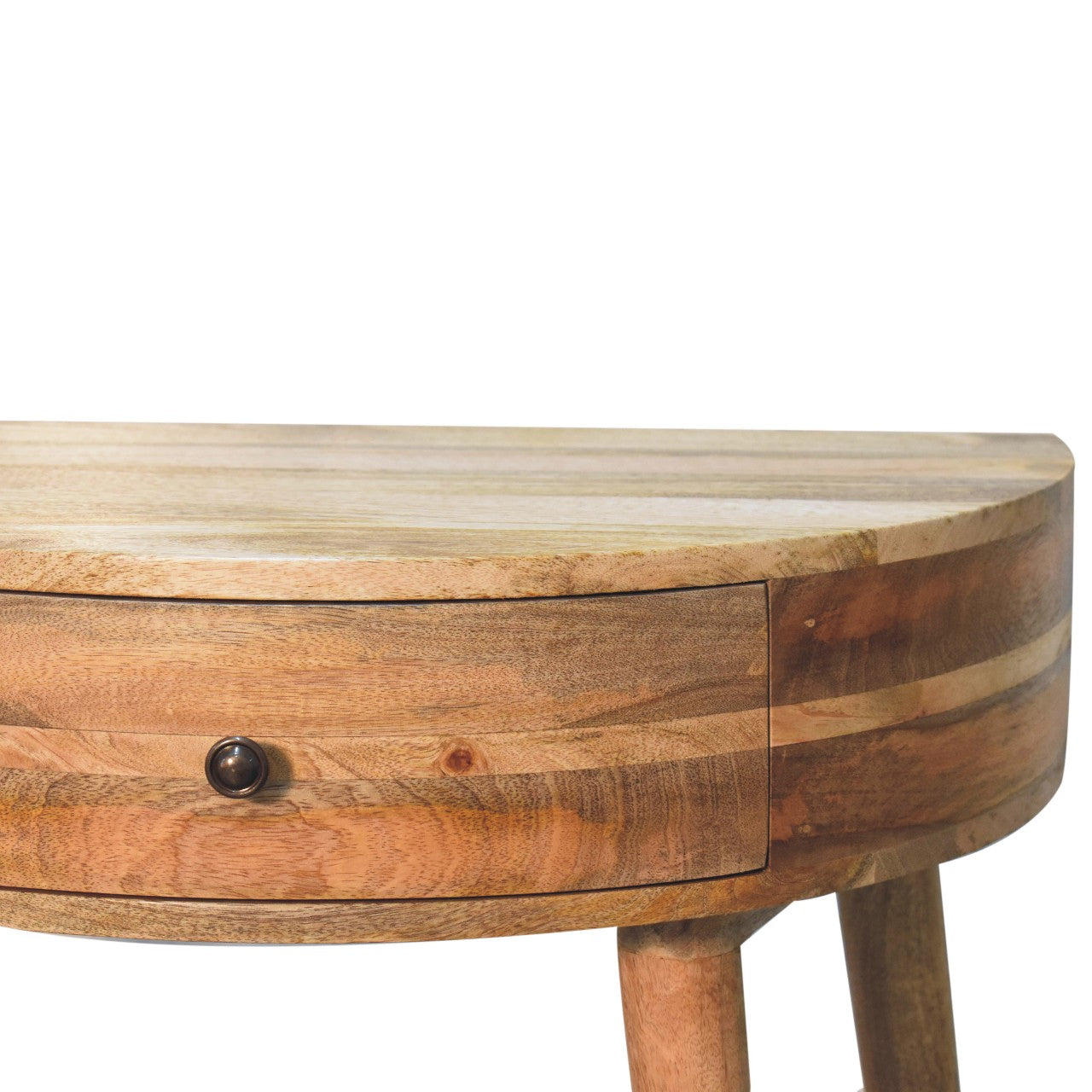 Odyssey Console Table, Solid Mango Wood, Oak-ish Finish