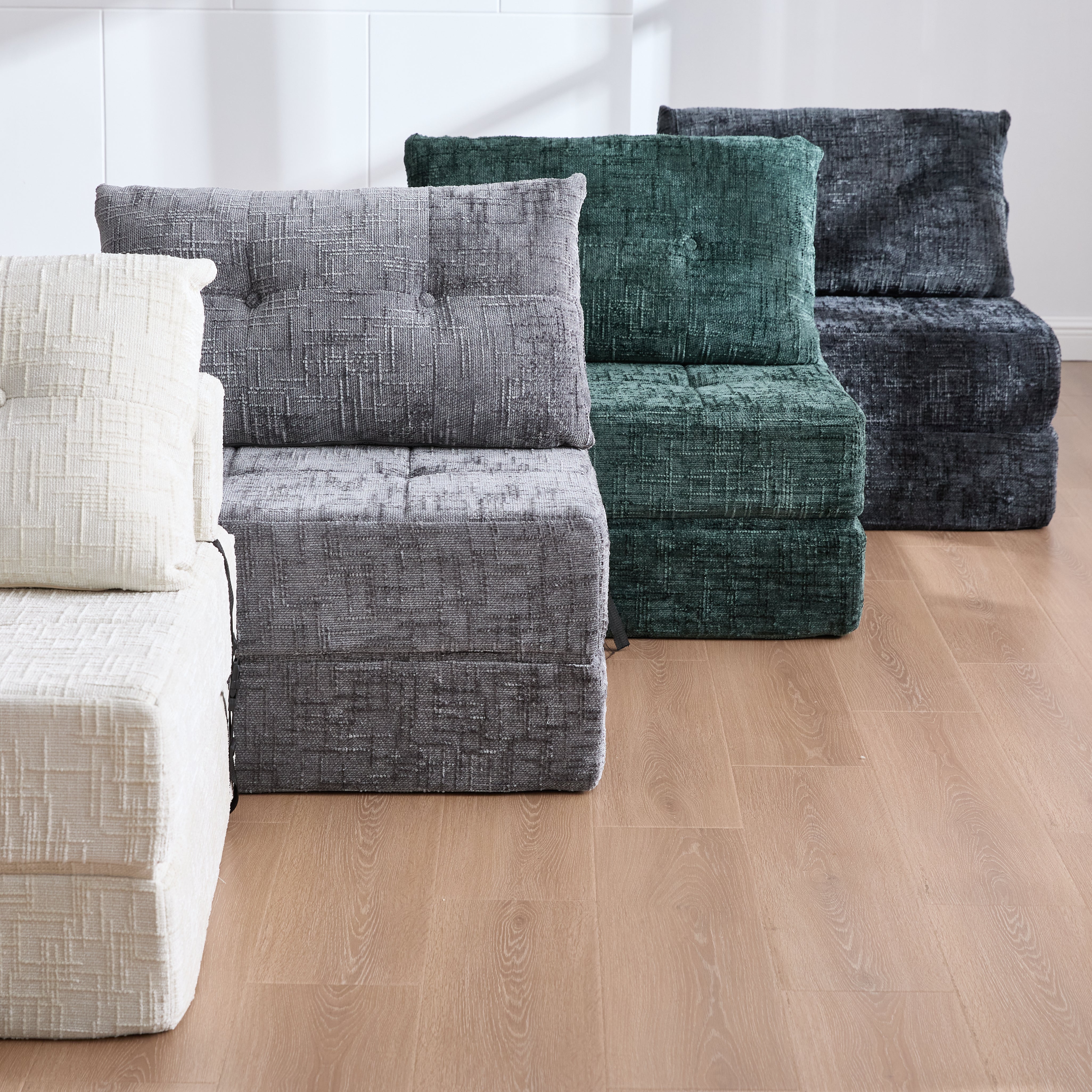 Folding Sofa Bed, Portable with Pillows & Backrest, Comfortable Floor Mattress