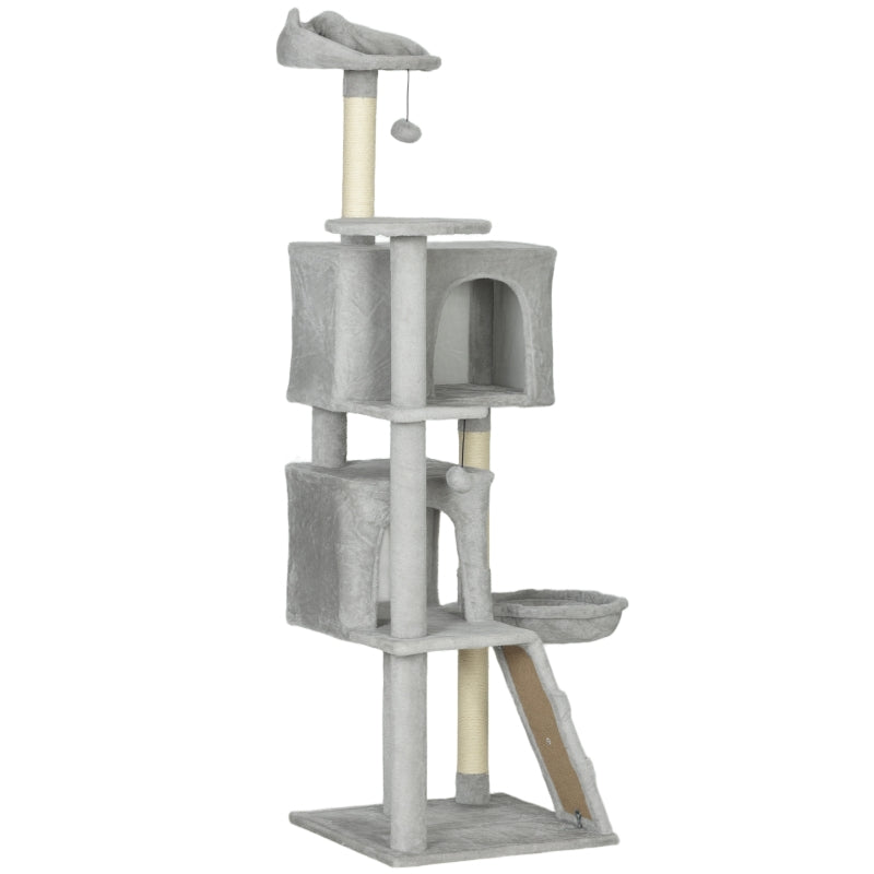 PawHut Cat Tree 160cm Multiple Levels Sisal