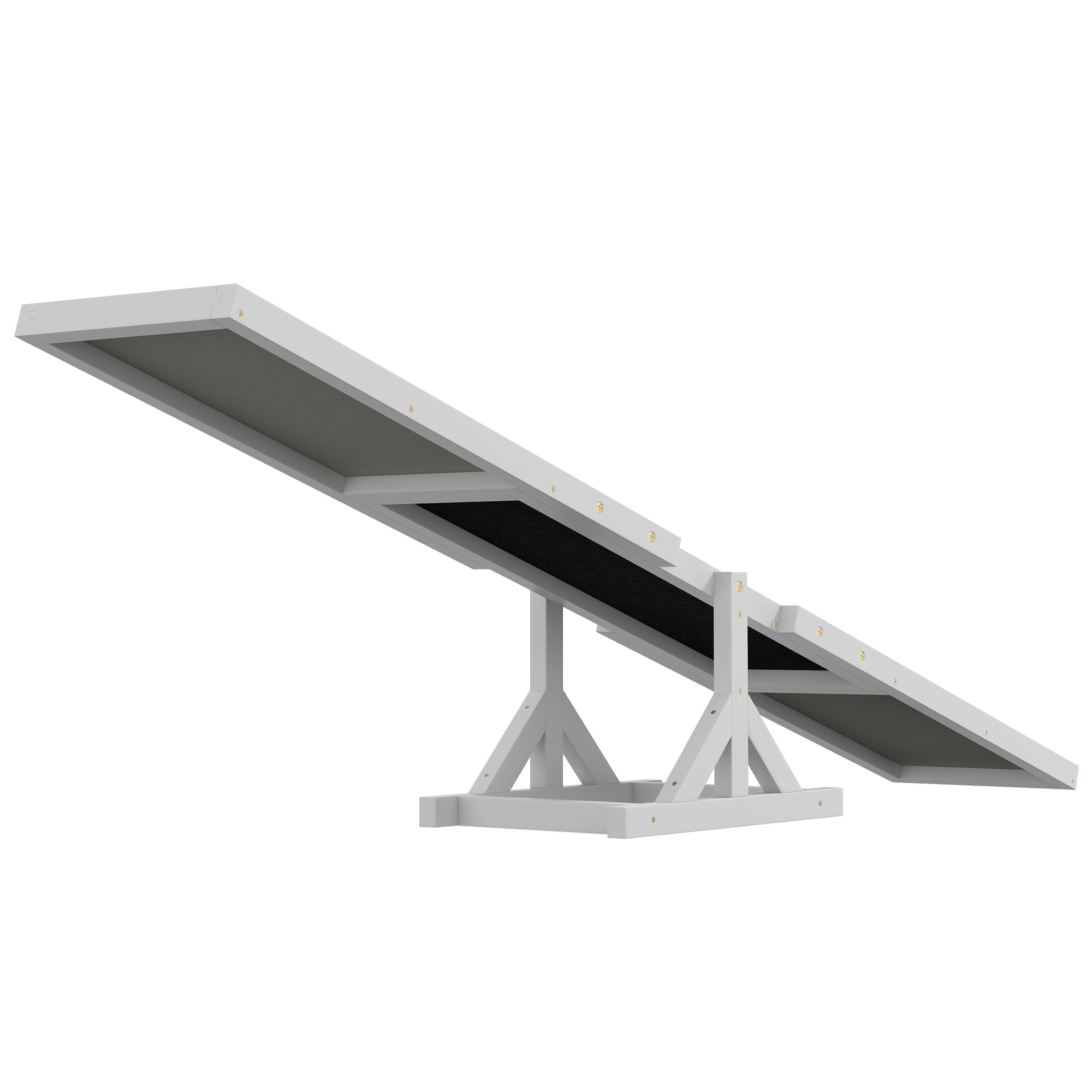 Dog Seesaw, Agility Ramp for dogs under 30 kg, Wood White