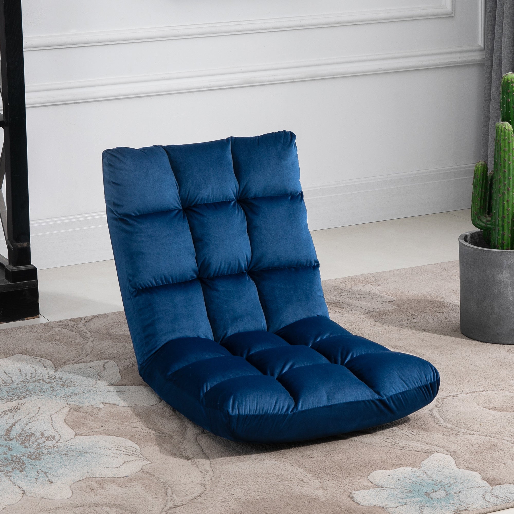 Floor Chair, 3-in-1 Foldable 13-Position, Metal Foam