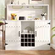Sideboard 120x40x120cm Wine Glass Rack Storage Minimalist - White/Black