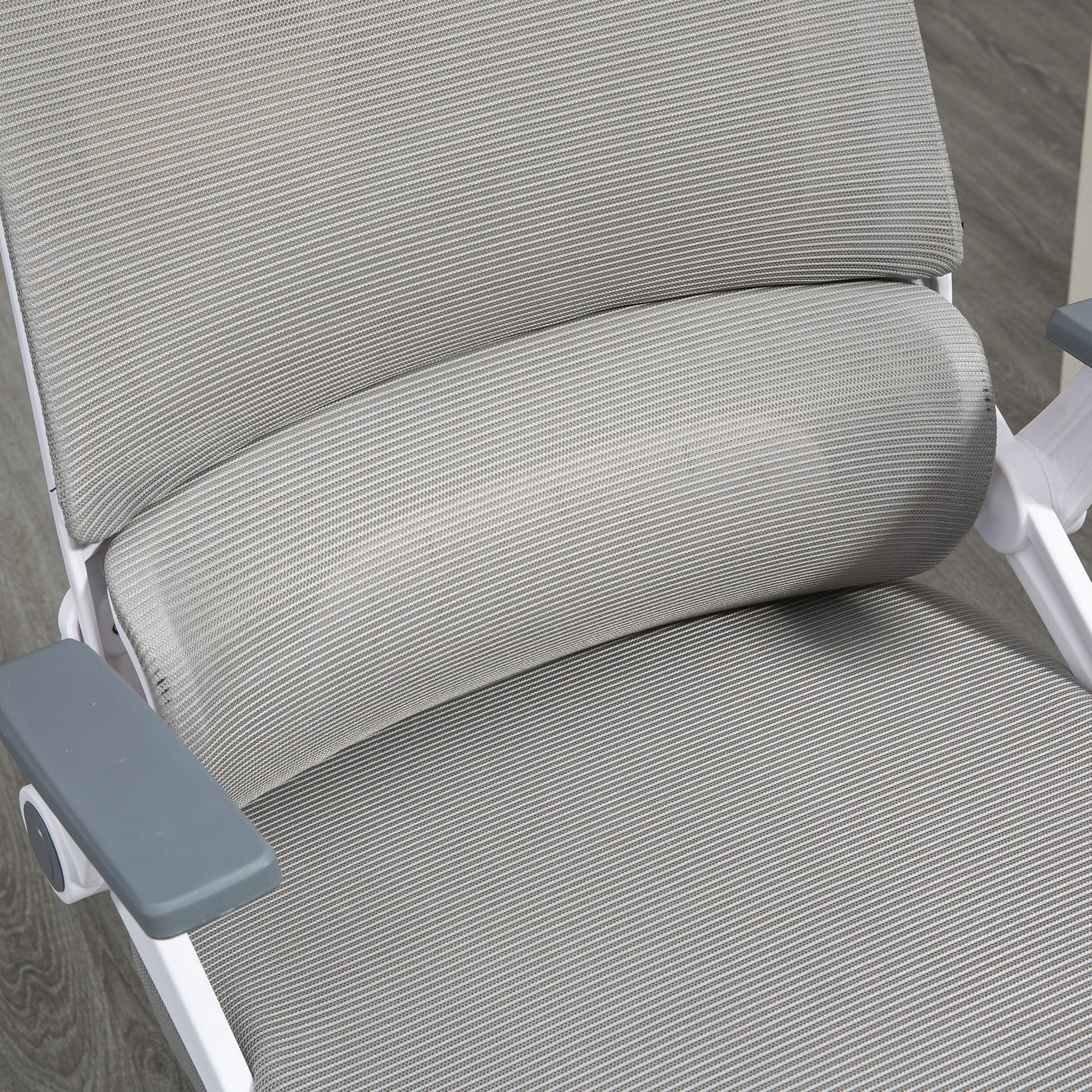 Office Chair Ergonomic Swivel, Adjustable Headrest, Armrests & Lumbar Support, Mesh