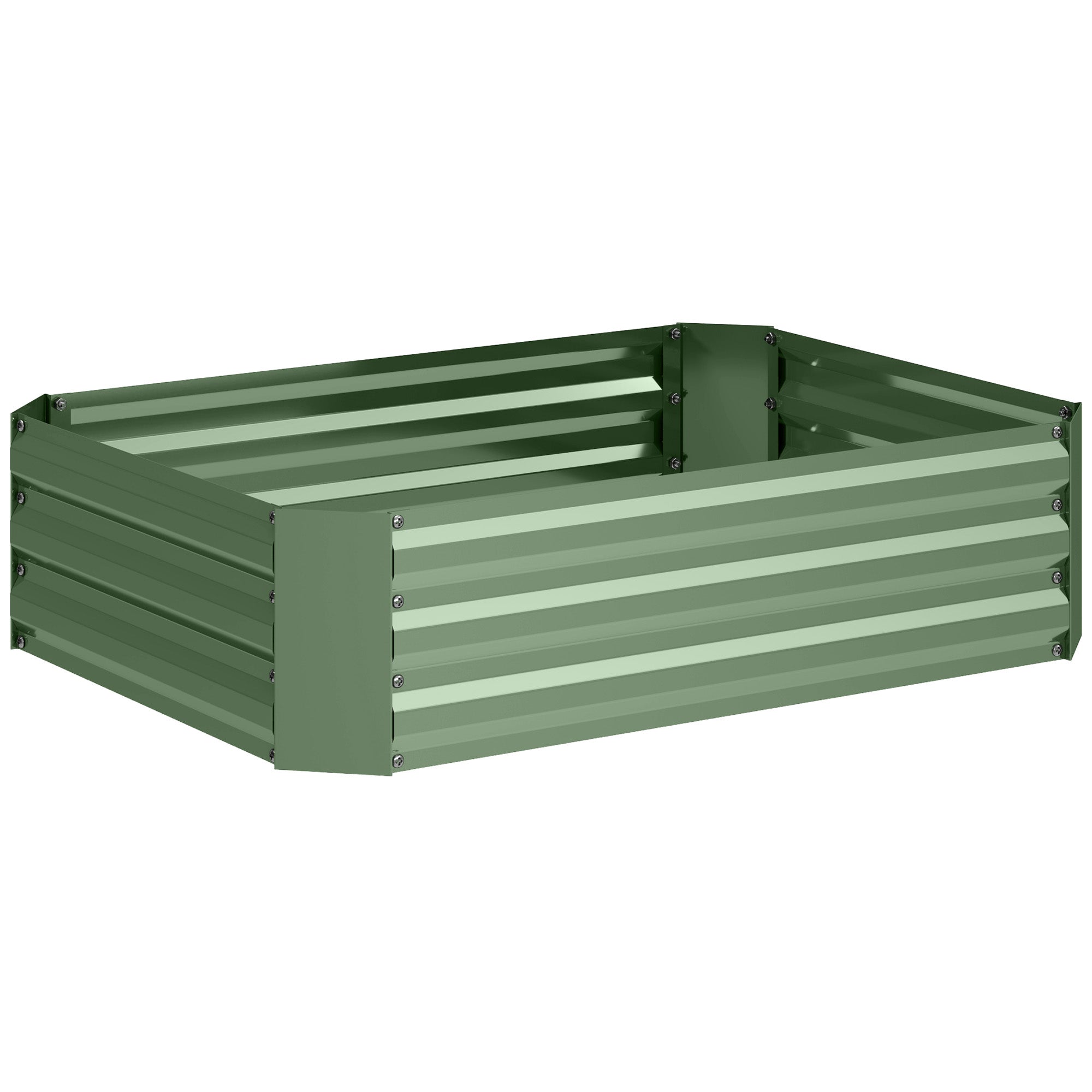 Raised Bed, Steel Planting & Vegetable Garden, 120x90x30cm, Steel