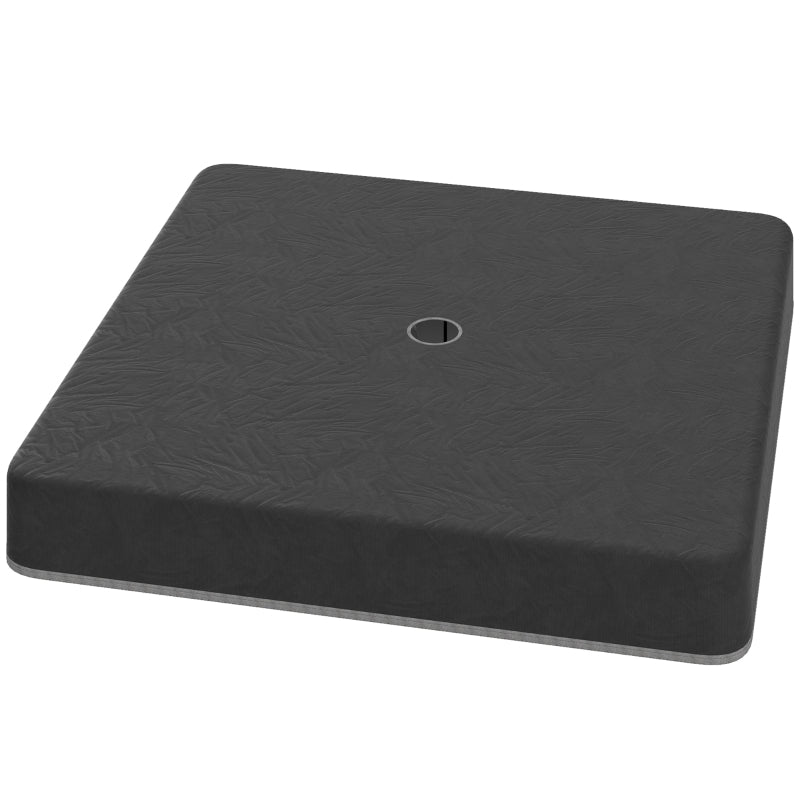 Parasol Base Weights, Waterproof Sand Fillable, Black Plastic