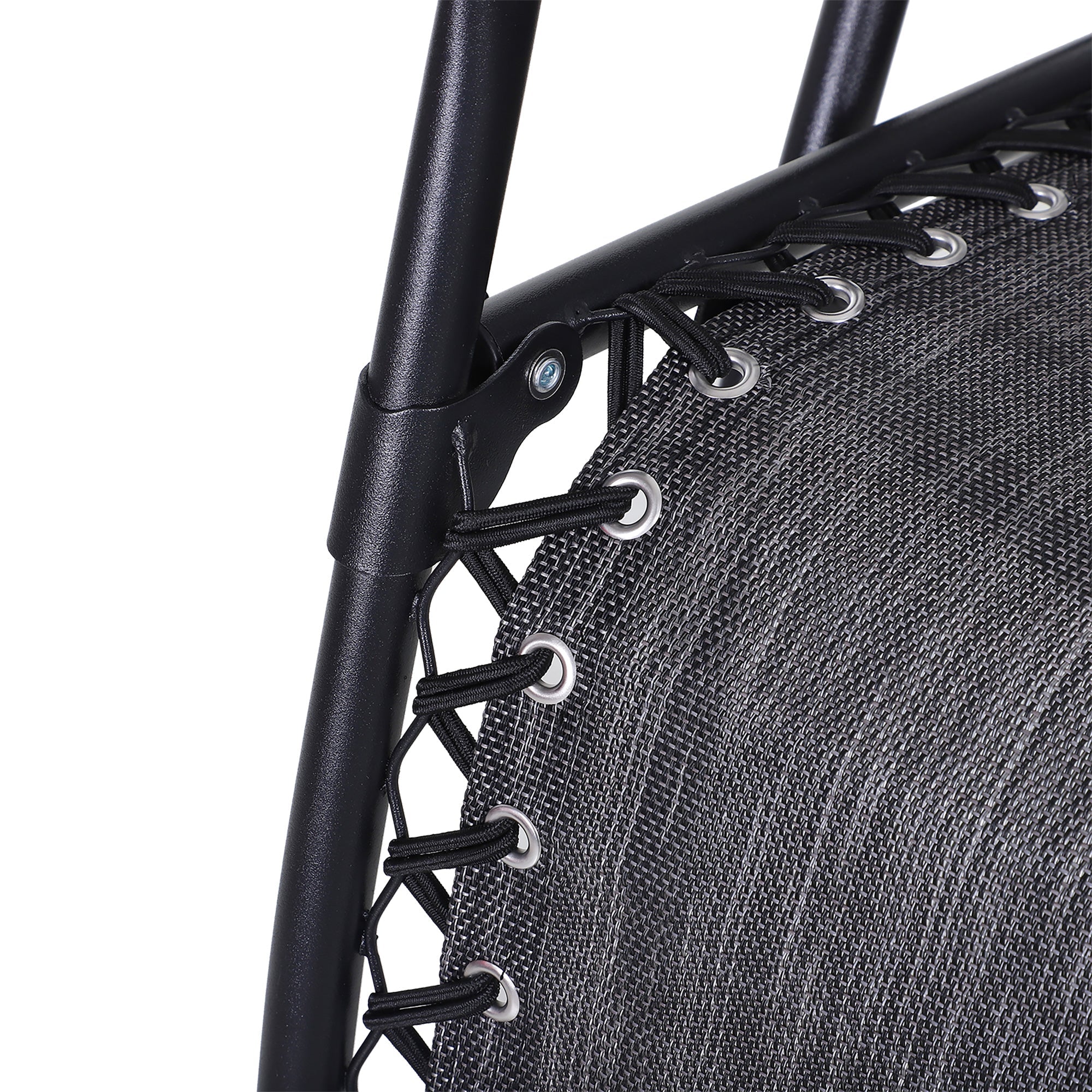 Folding Zero Gravity Chairs and Table Set with Cup Holders, Reclining Garden Yard Pool, Light Grey