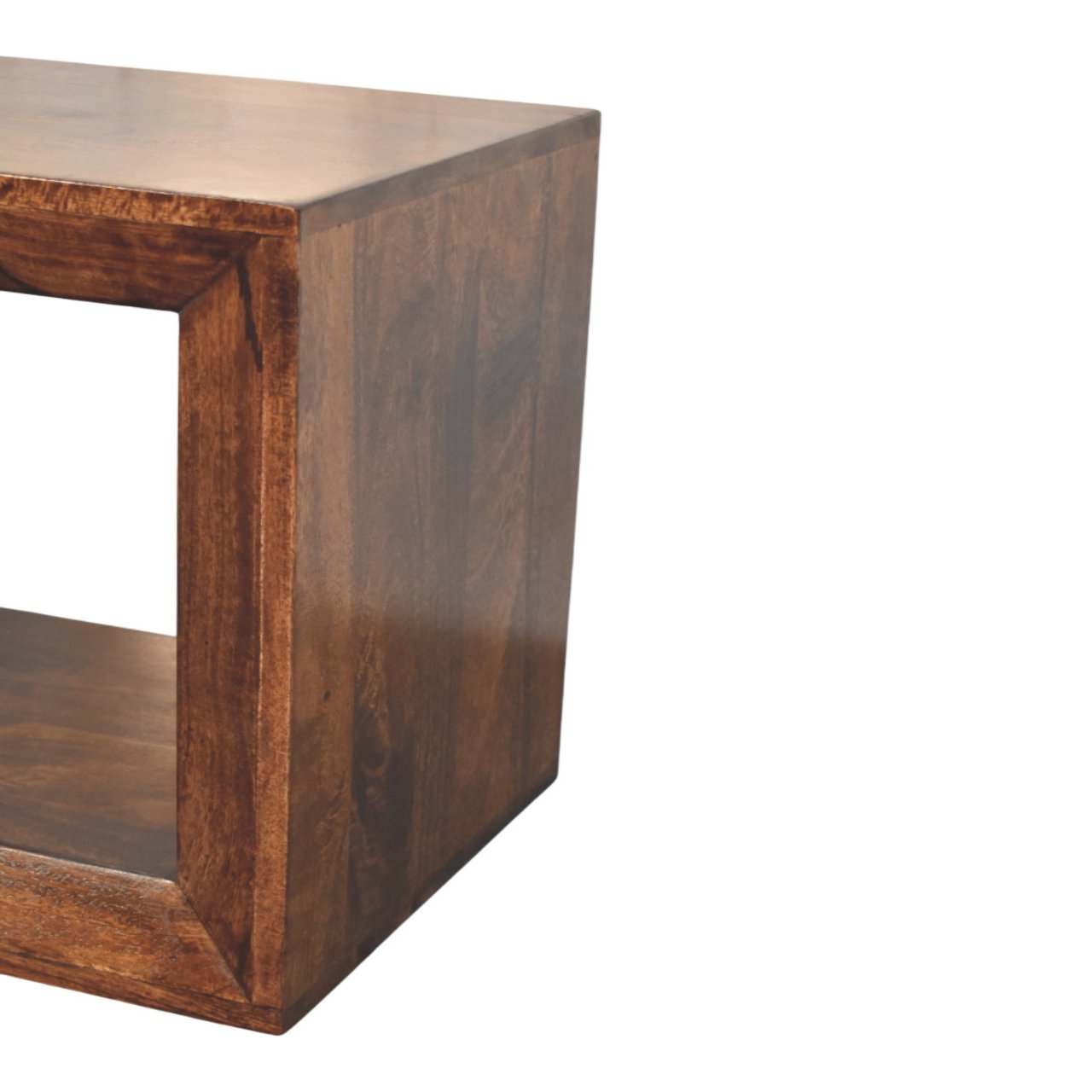 Solis Open Side Table California Walnut
