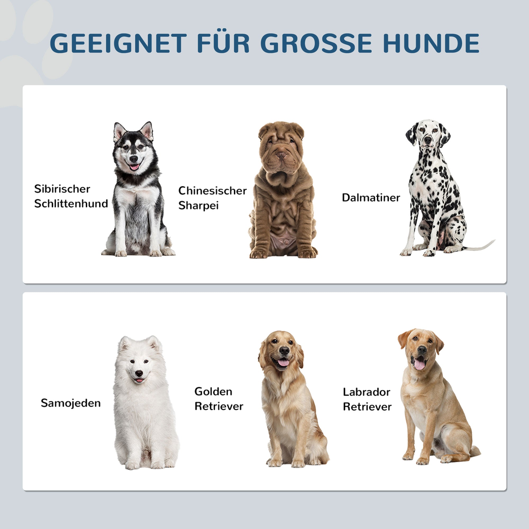 Hundenapf, Futterstation mit Vorrat, 2L Edelstahlnäpfe, Weiß