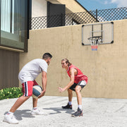 Basketball Hoop Wall-Mounted 113x61x73cm Outdoor Steel, Black