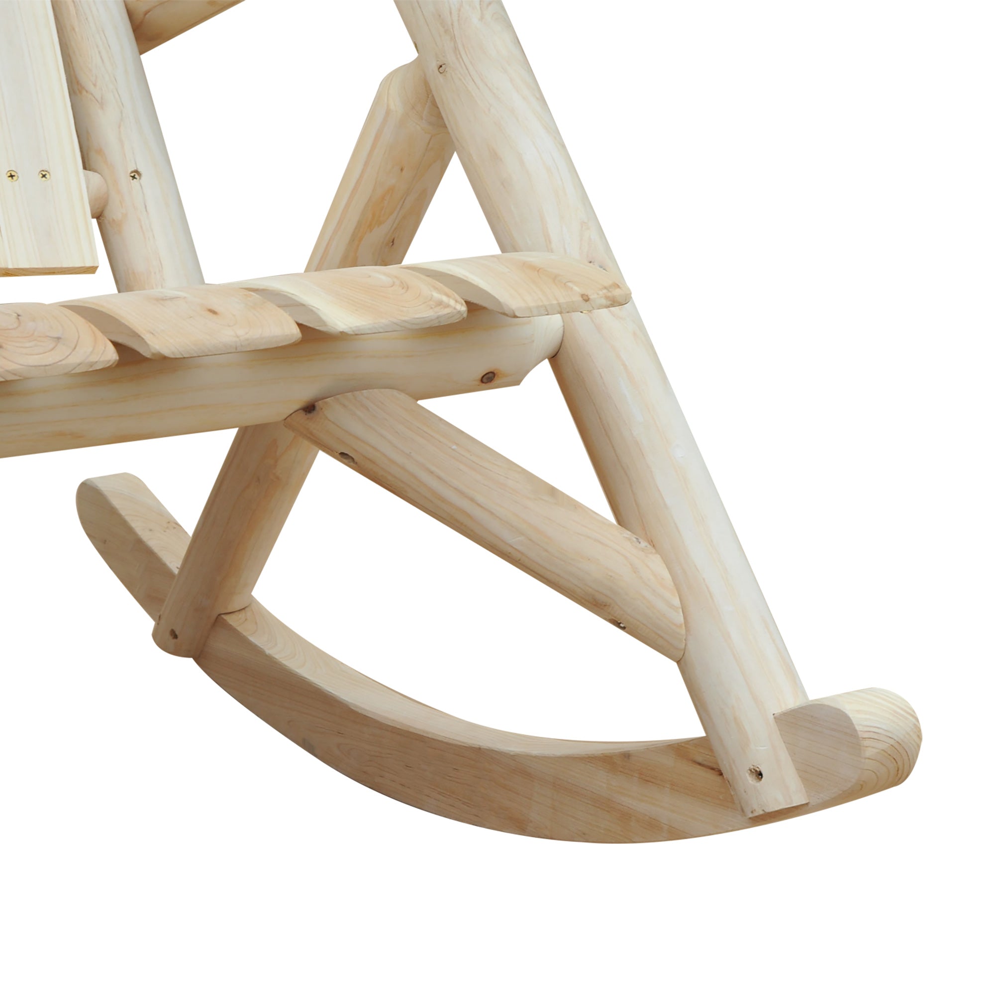 rocking chair swing garden chair natural fir wood