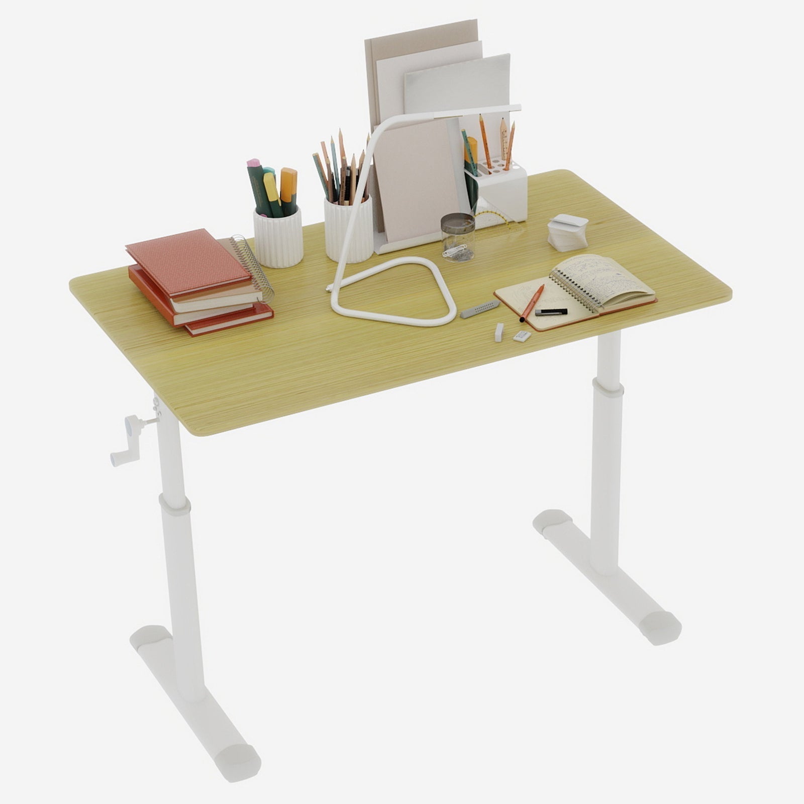 Adjustable Study Desk Height-Adjustable Multi-Purpose Compact Design, Home/Office