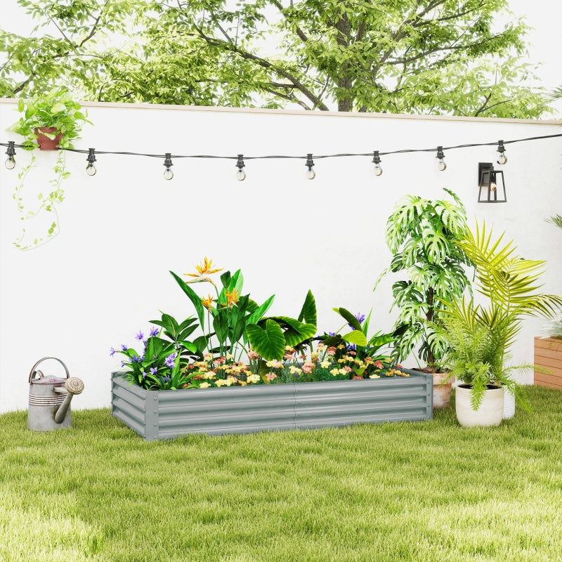 Raised Bed, Weather-Resistant Cold Frame Garden Planter, Steel