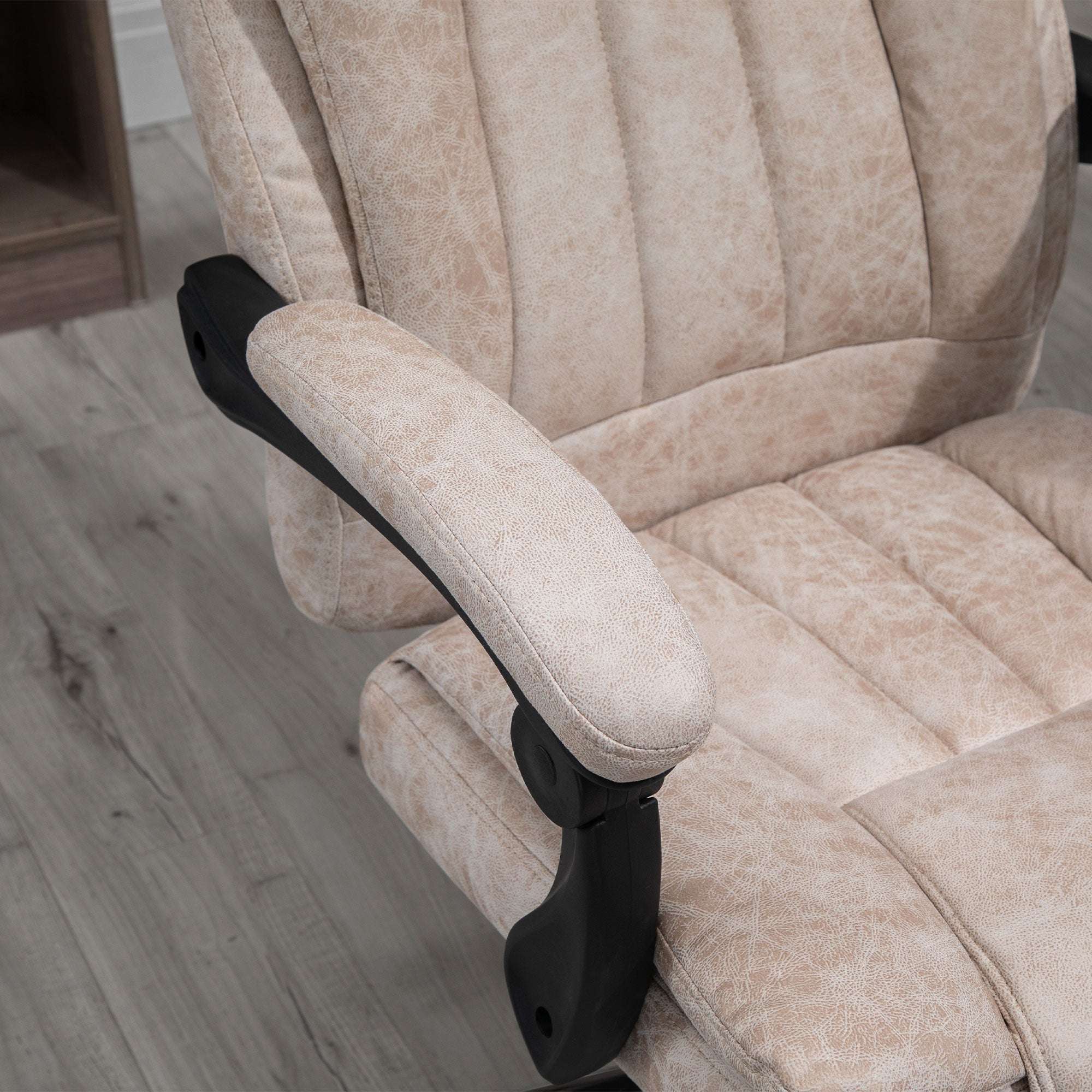 Vinsetto Office Chair Swivel Reclining Footrest Height Adjustable Microfiber