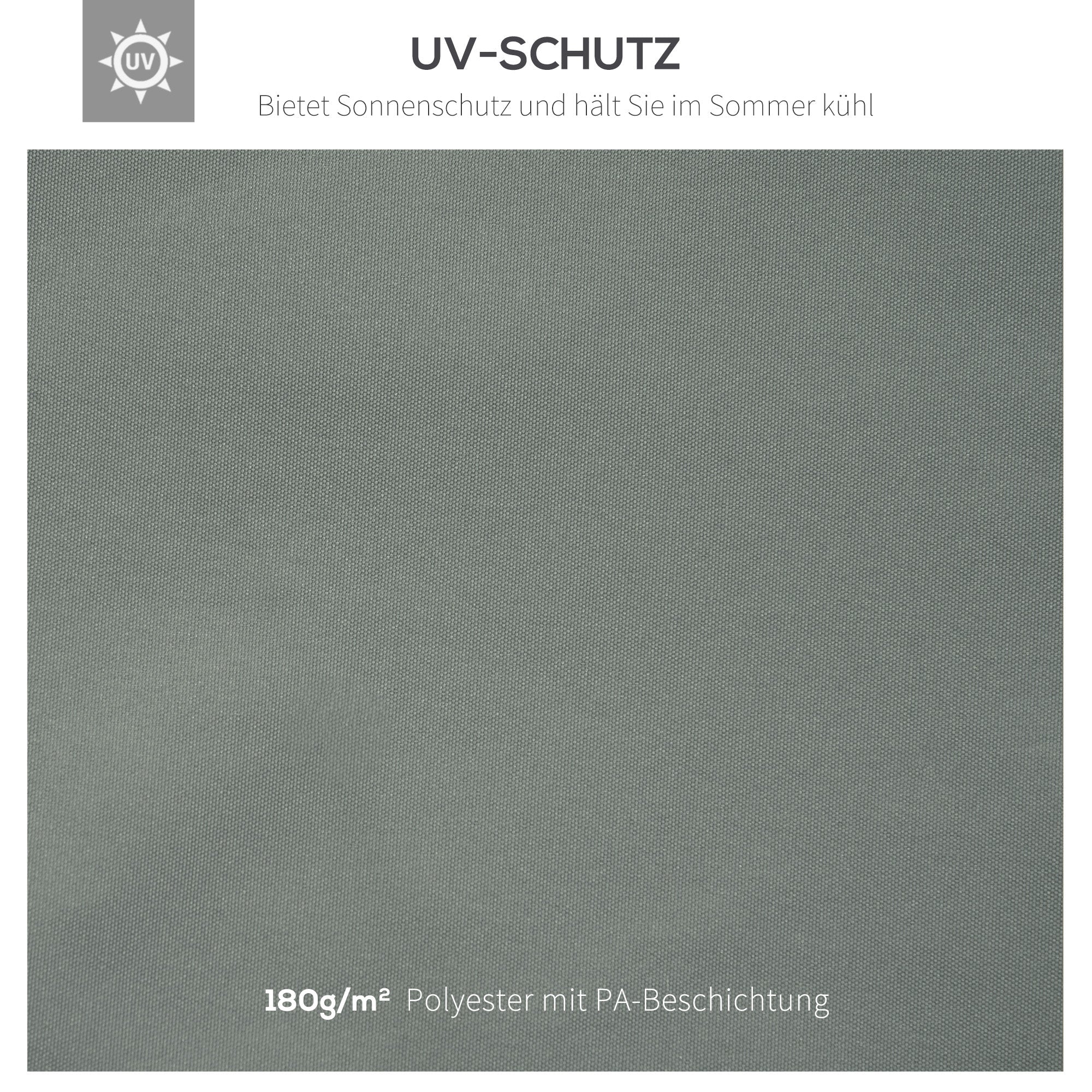 Replacement Roof, Gazebo/Tent Cover 3x4m Polyester, Dark Grey