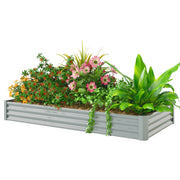 Raised Bed, Weather-Resistant Steel Planter Box 240 x 120 x 30 cm, Steel