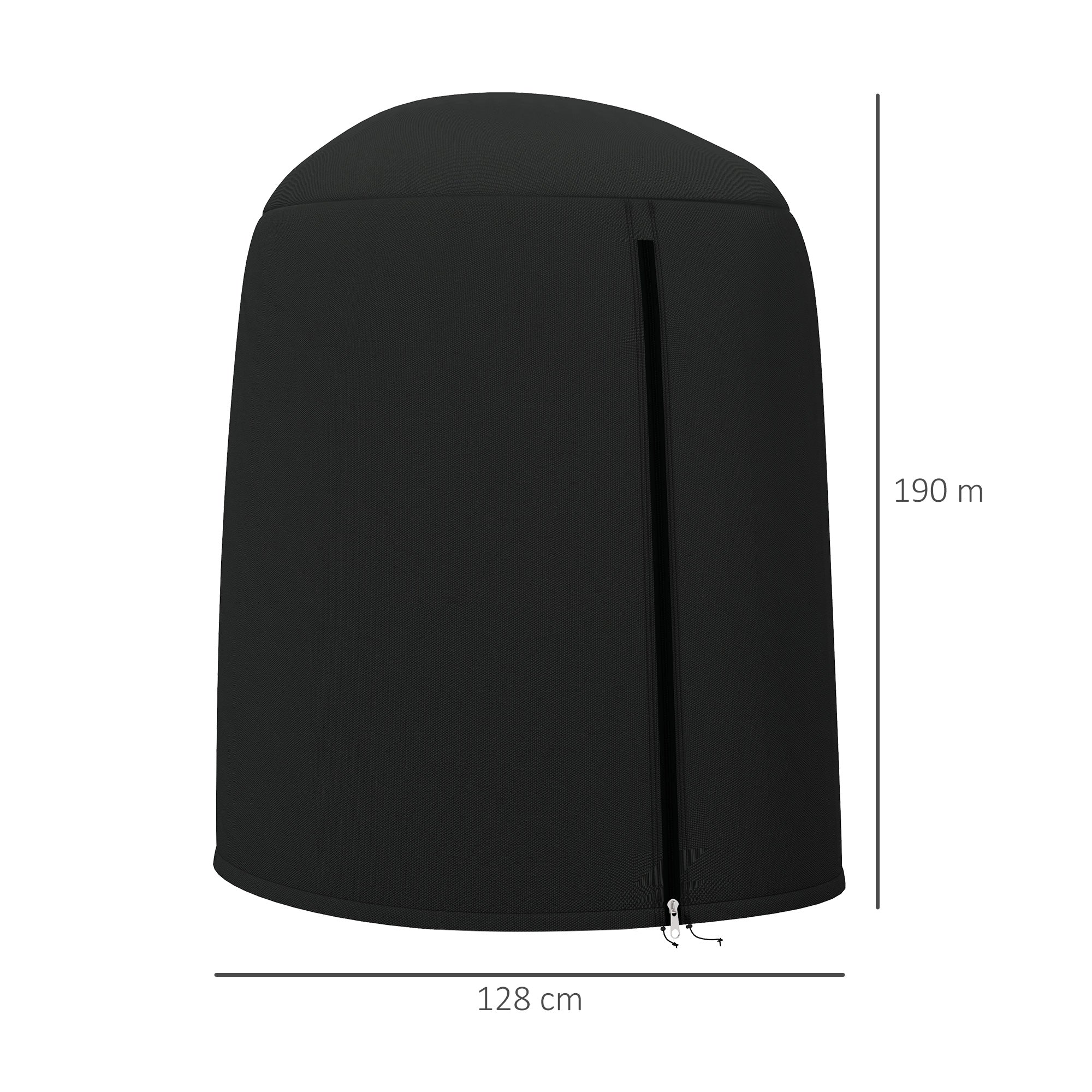 Protective Cover for Hanging Chairs, Waterproof UV Protection Zipper Ø128x190cm, Oxford Material