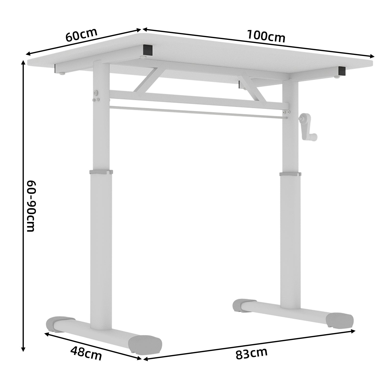 Adjustable Study Desk – Height-Adjustable, Multi-Purpose, Compact