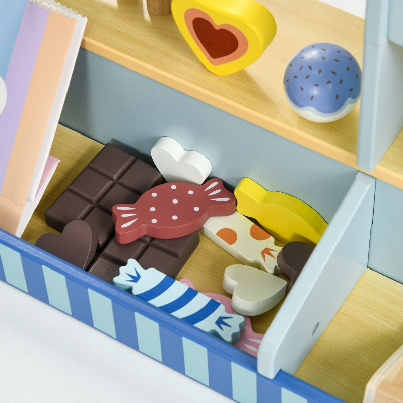 AIYAPLAY Ice Cream Shop with Accessories, Light Blue