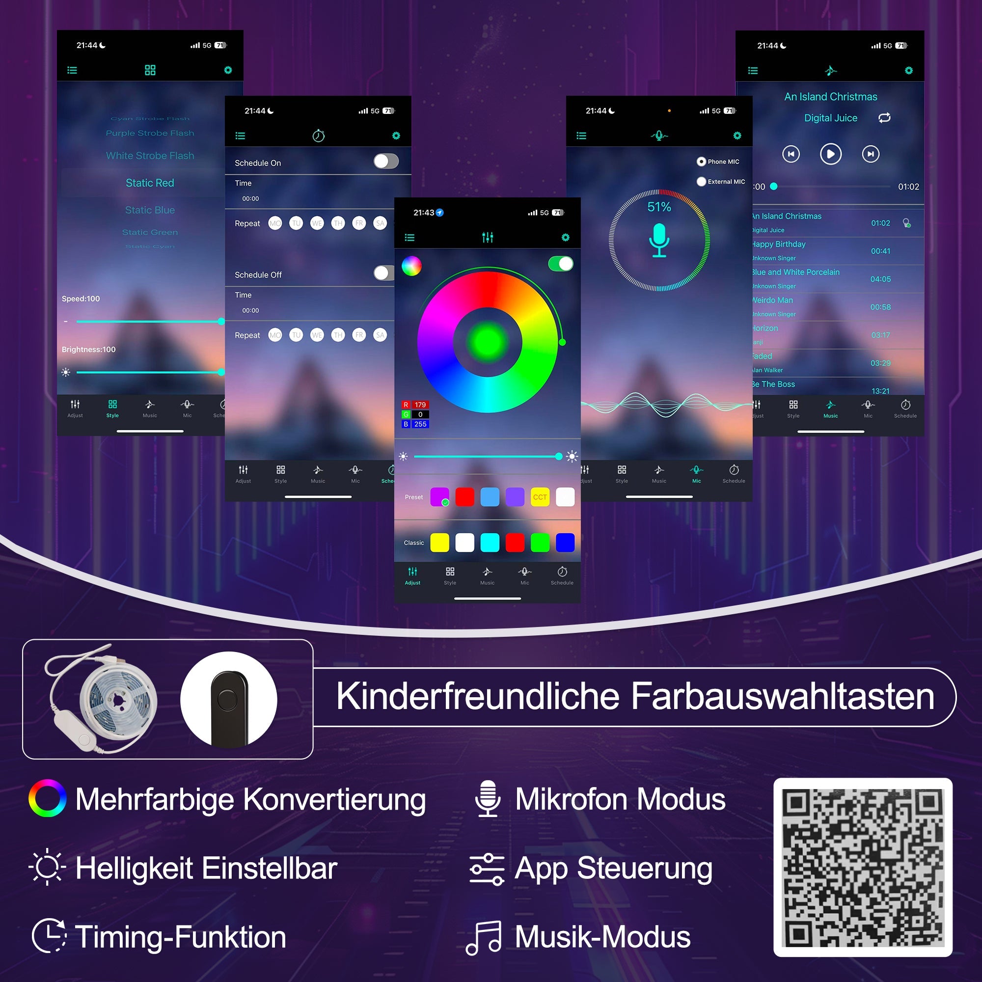 Daybed Sofa Bed 90x200cm Pull-out Bed Storage LED USB/Type-C - Linen Beige