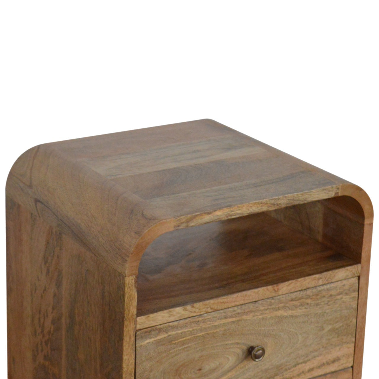 London Bedside 2-Drawer Mango Wood Nightstand