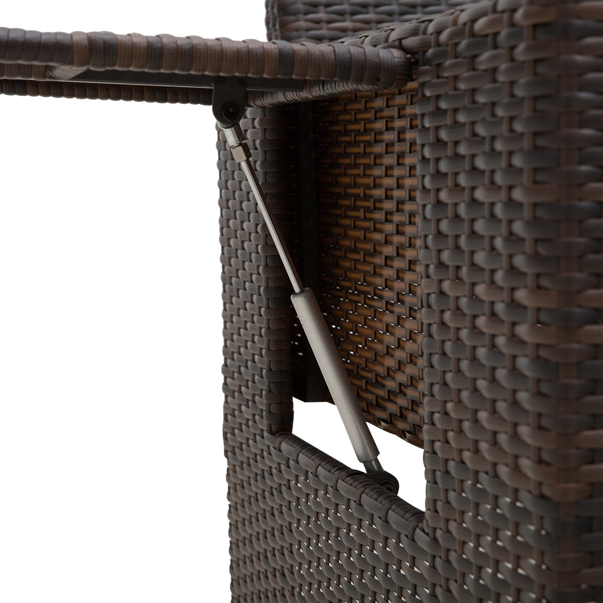 Rattan Sun Lounger 2 Seater Day Bed Brown