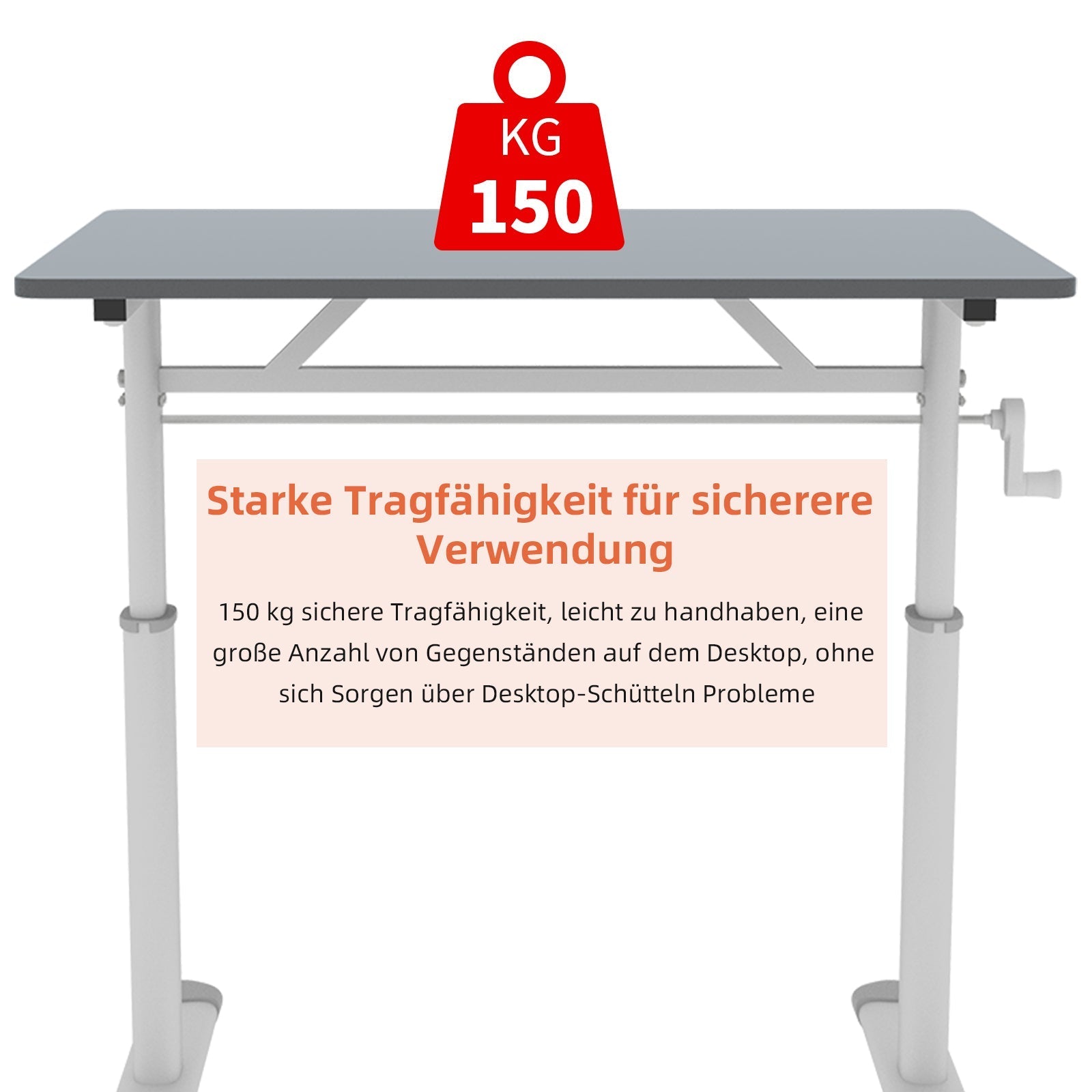Adjustable Study Desk: Height-Adjustable, Multi-Purpose Home/Office Desk, Compact Design