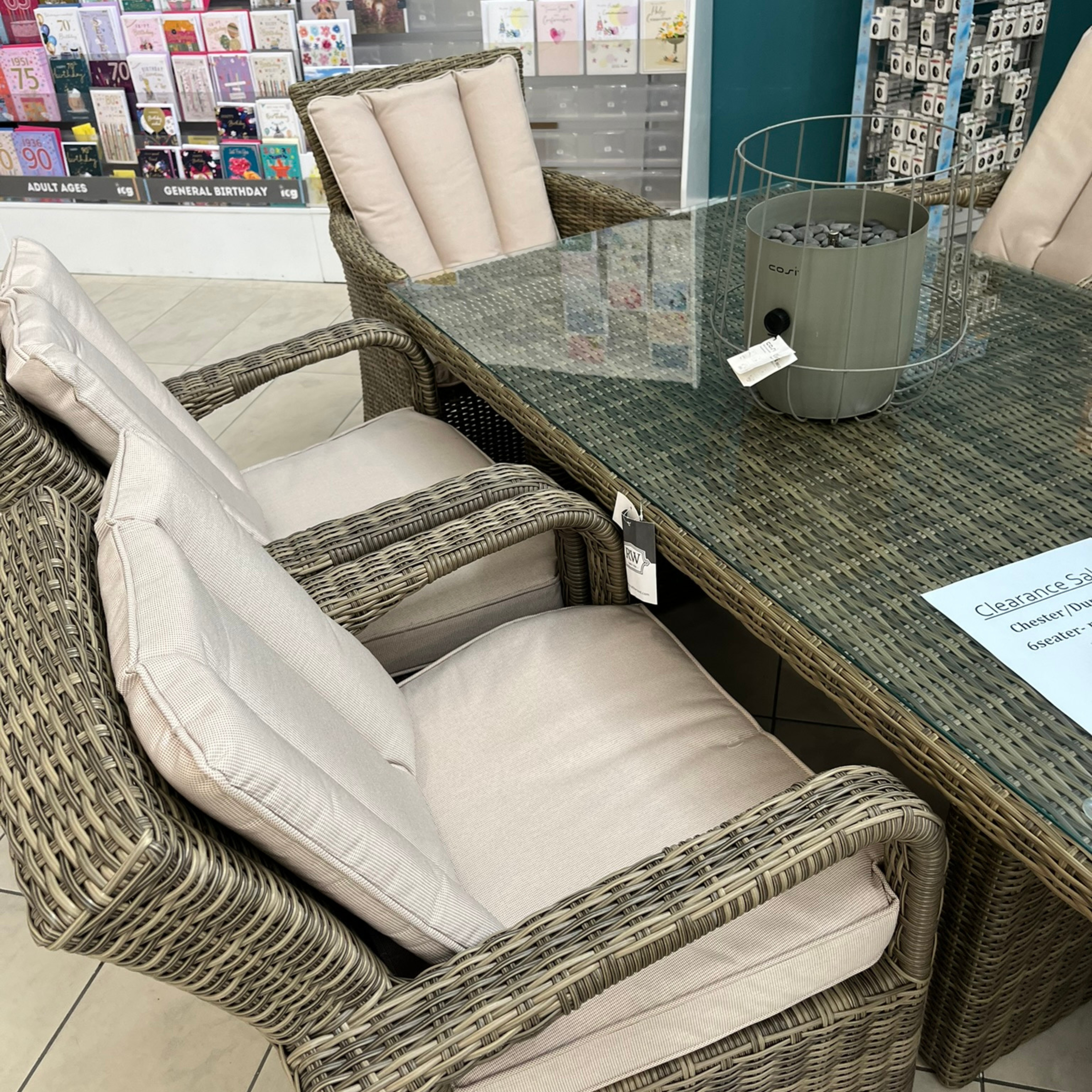 Chester/Dumont 6-Seater Rectangular Dining Set - Clearance