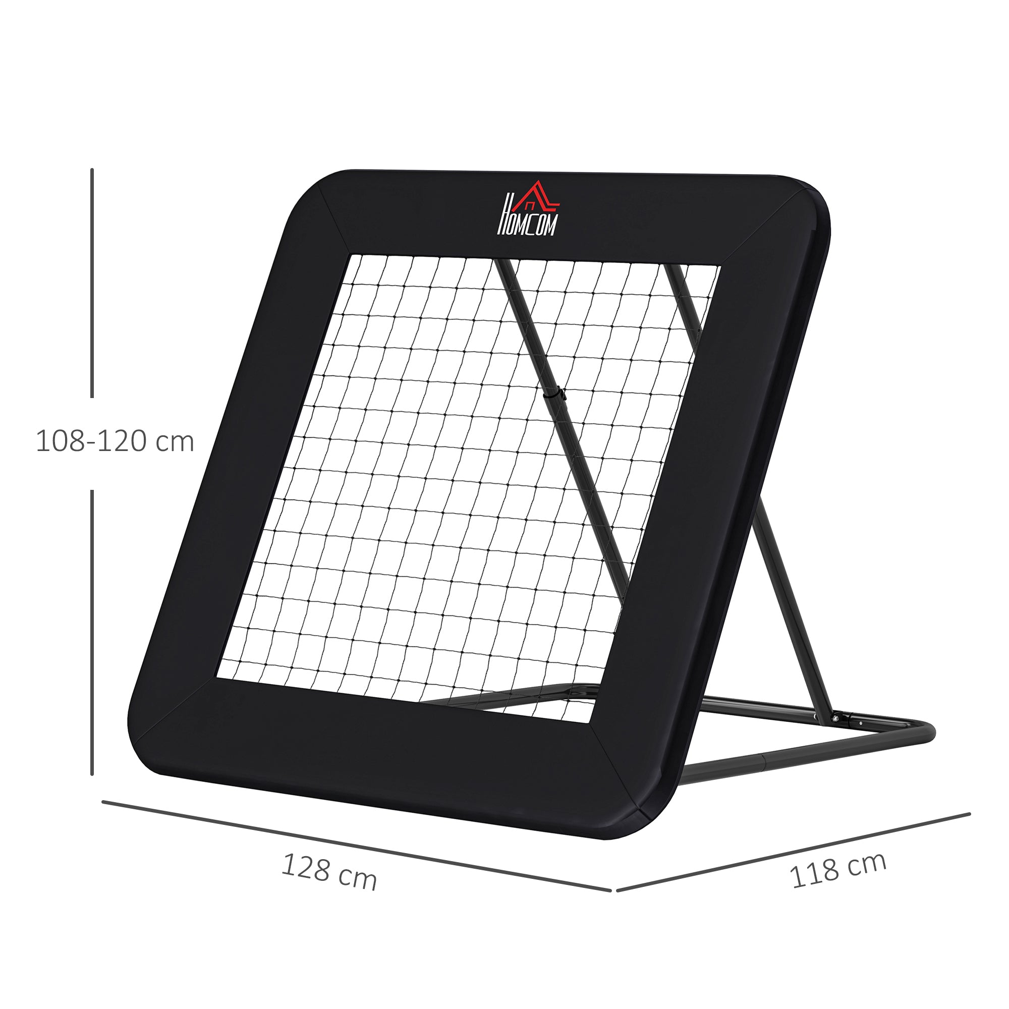 Football Goal Foldable Rebounder 5-level Adjustable Multi-sports