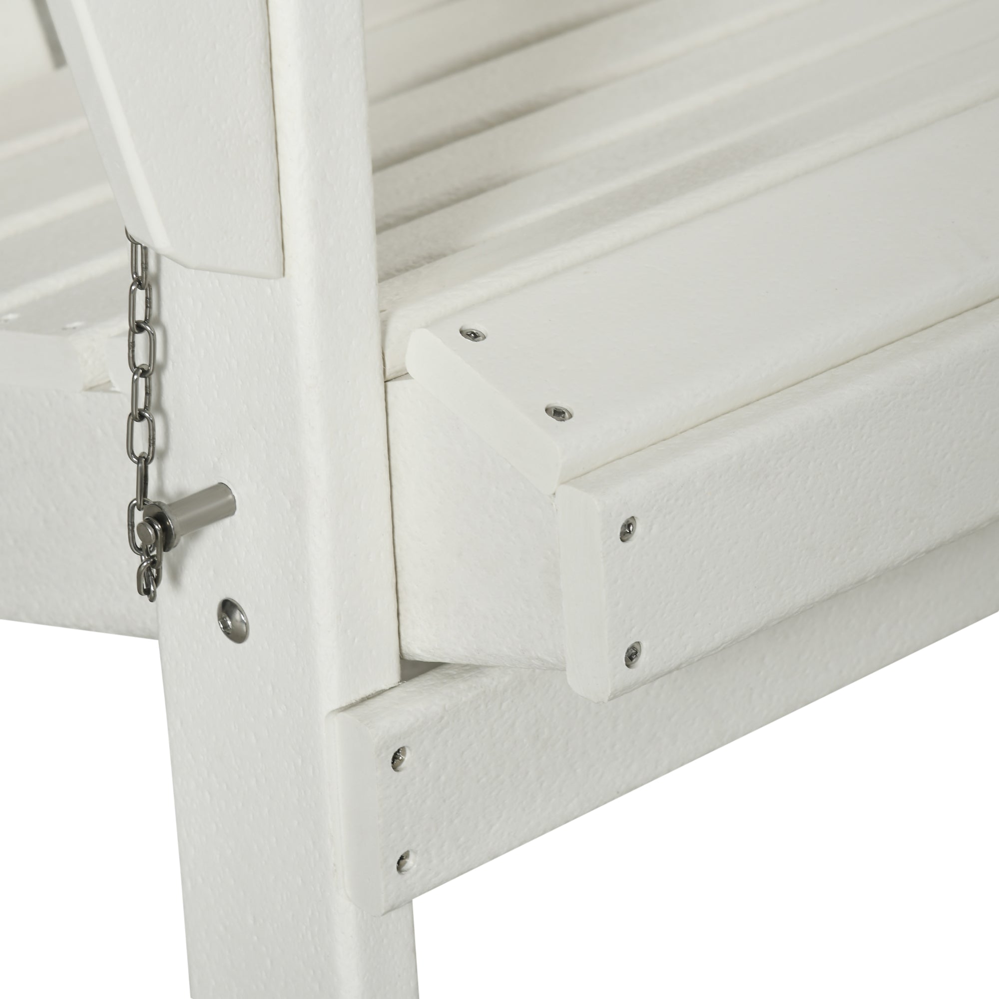 Adirondack Garden Chair, Foldable 75x87x93cm Armchair, White