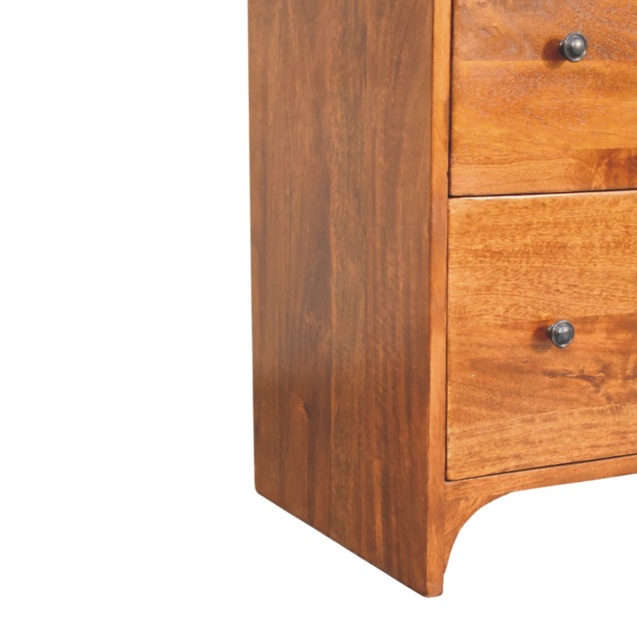 Newton Chestnut 3 Drawer Chest, Solid Wood Dark Brown
